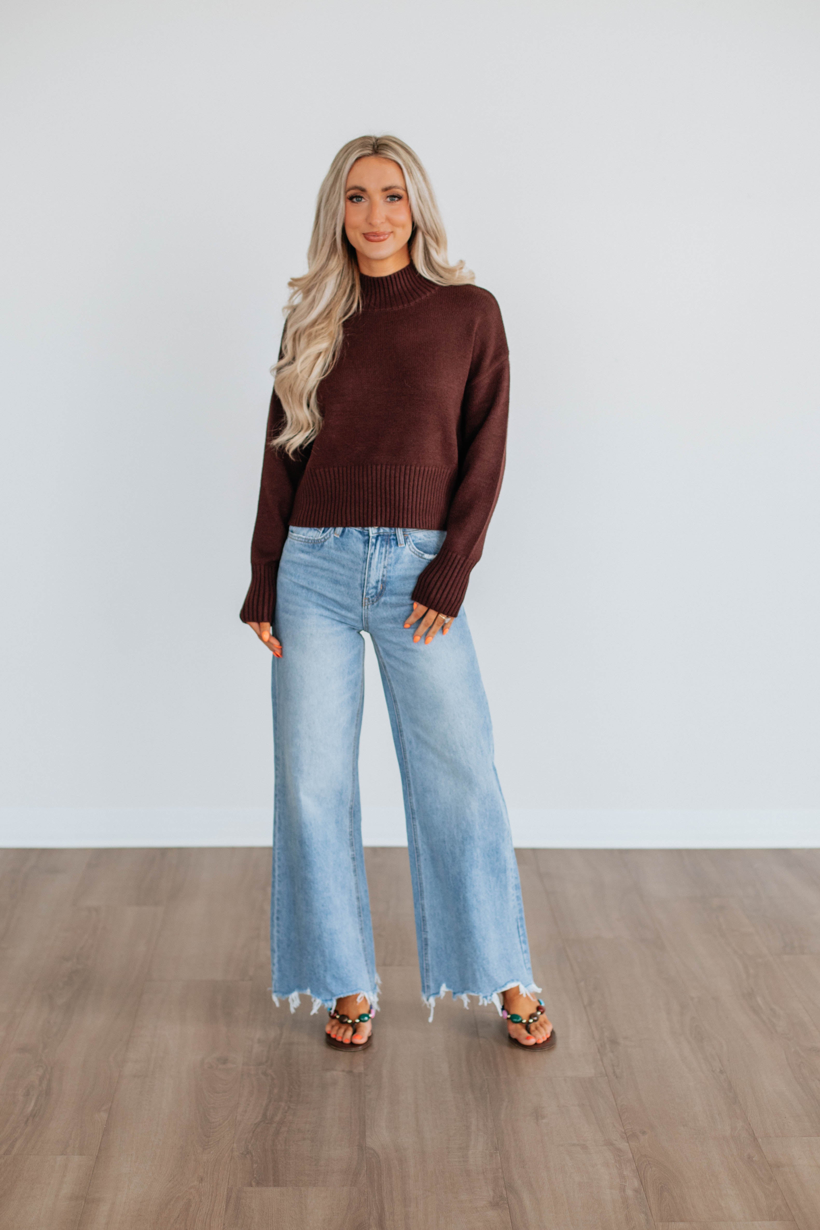 Maya Mock Neck Sweater