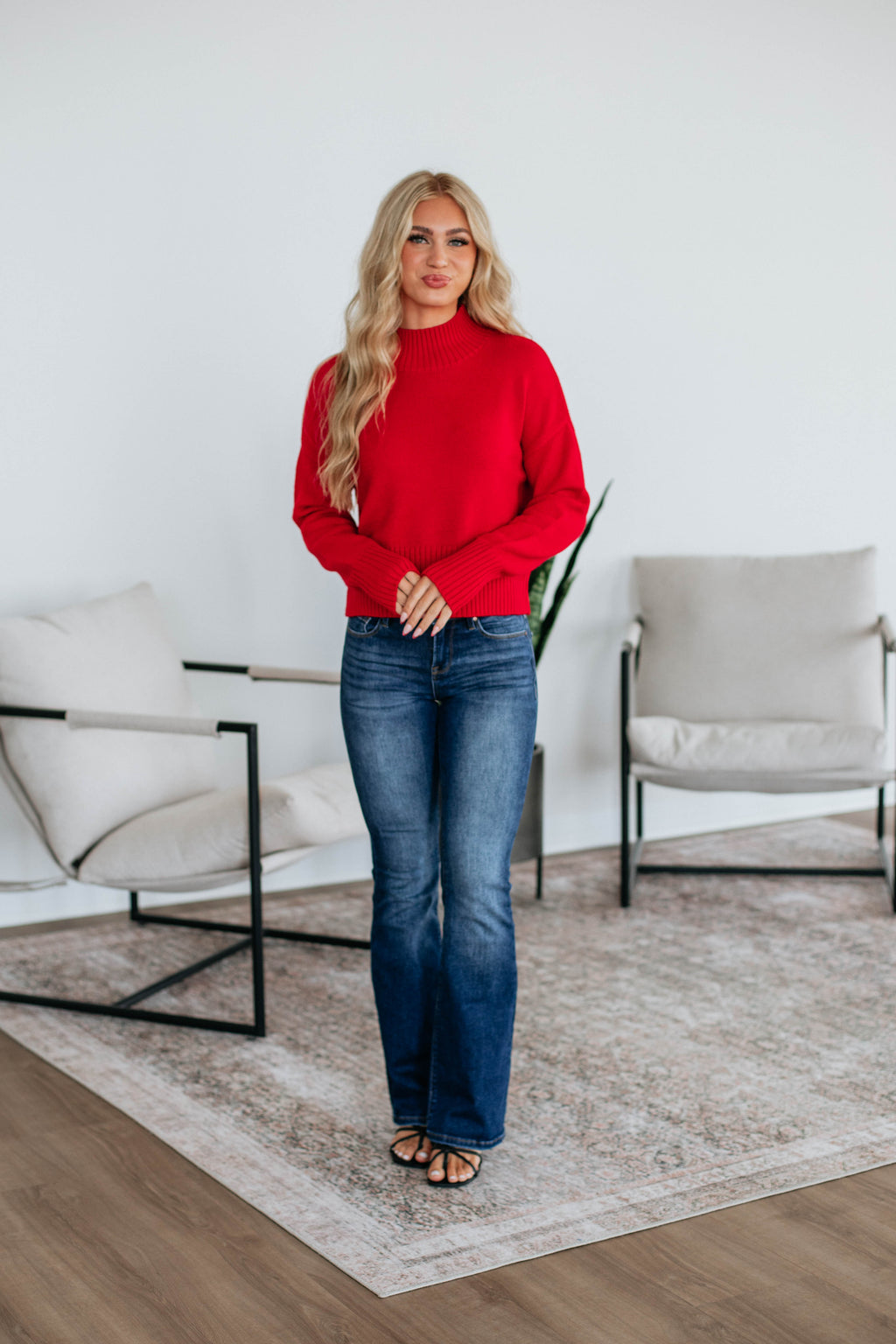 Maya Mock Neck Sweater