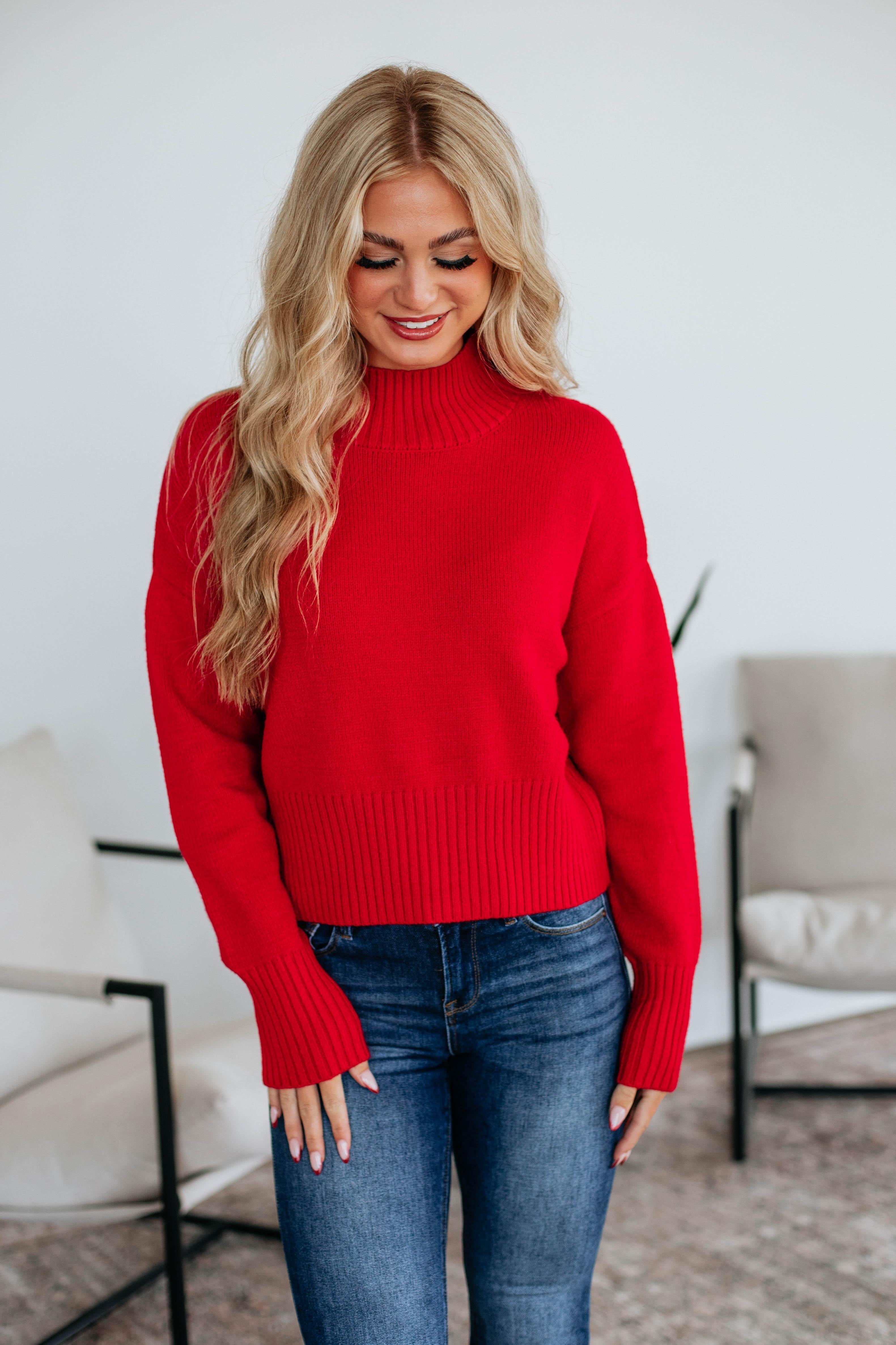 Maya Mock Neck Sweater
