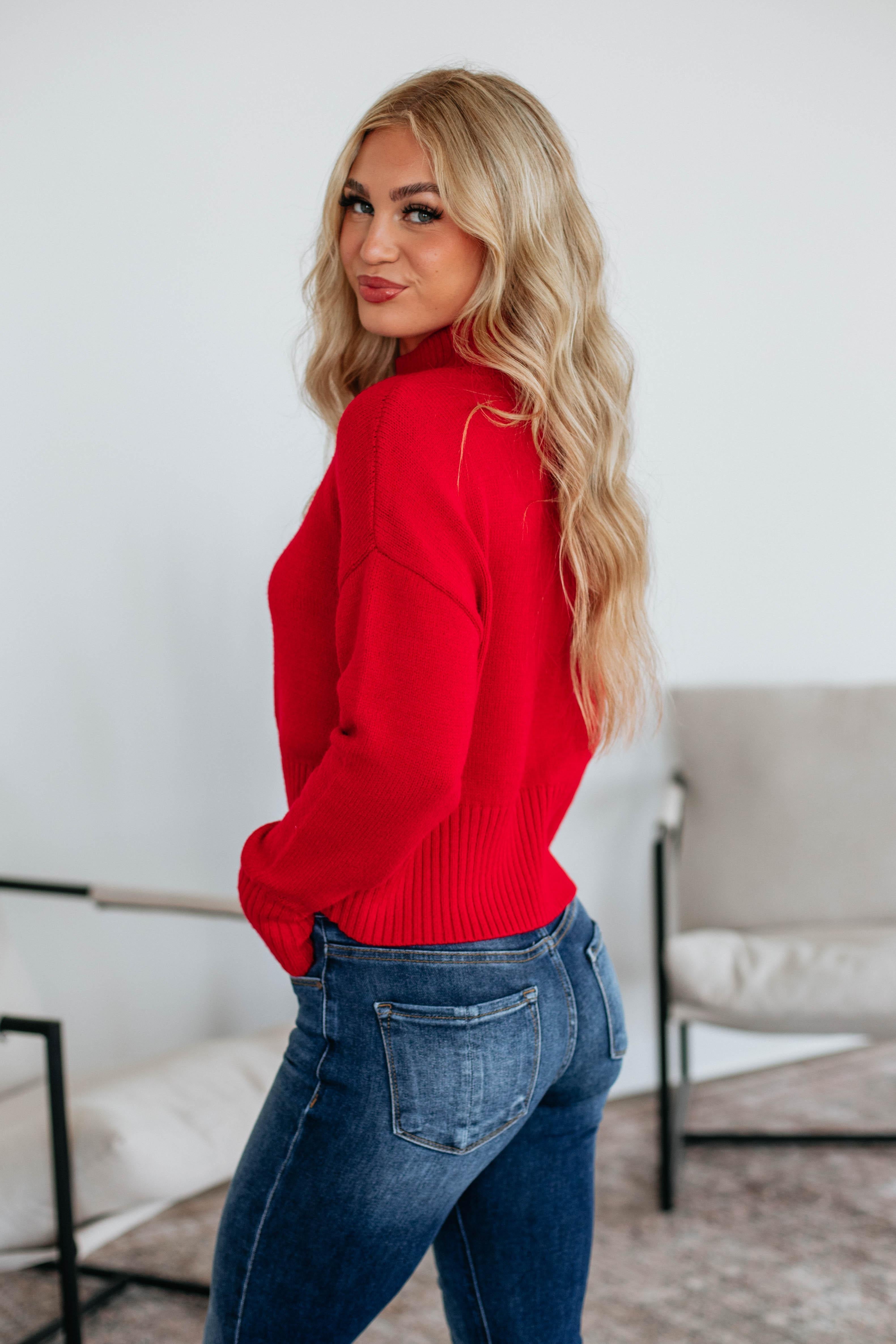 Maya Mock Neck Sweater