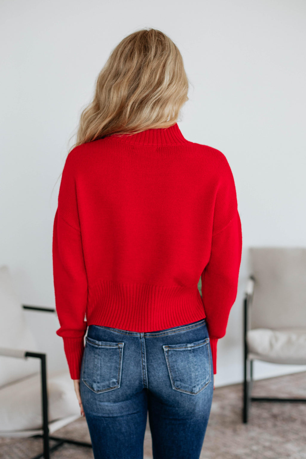 Maya Mock Neck Sweater