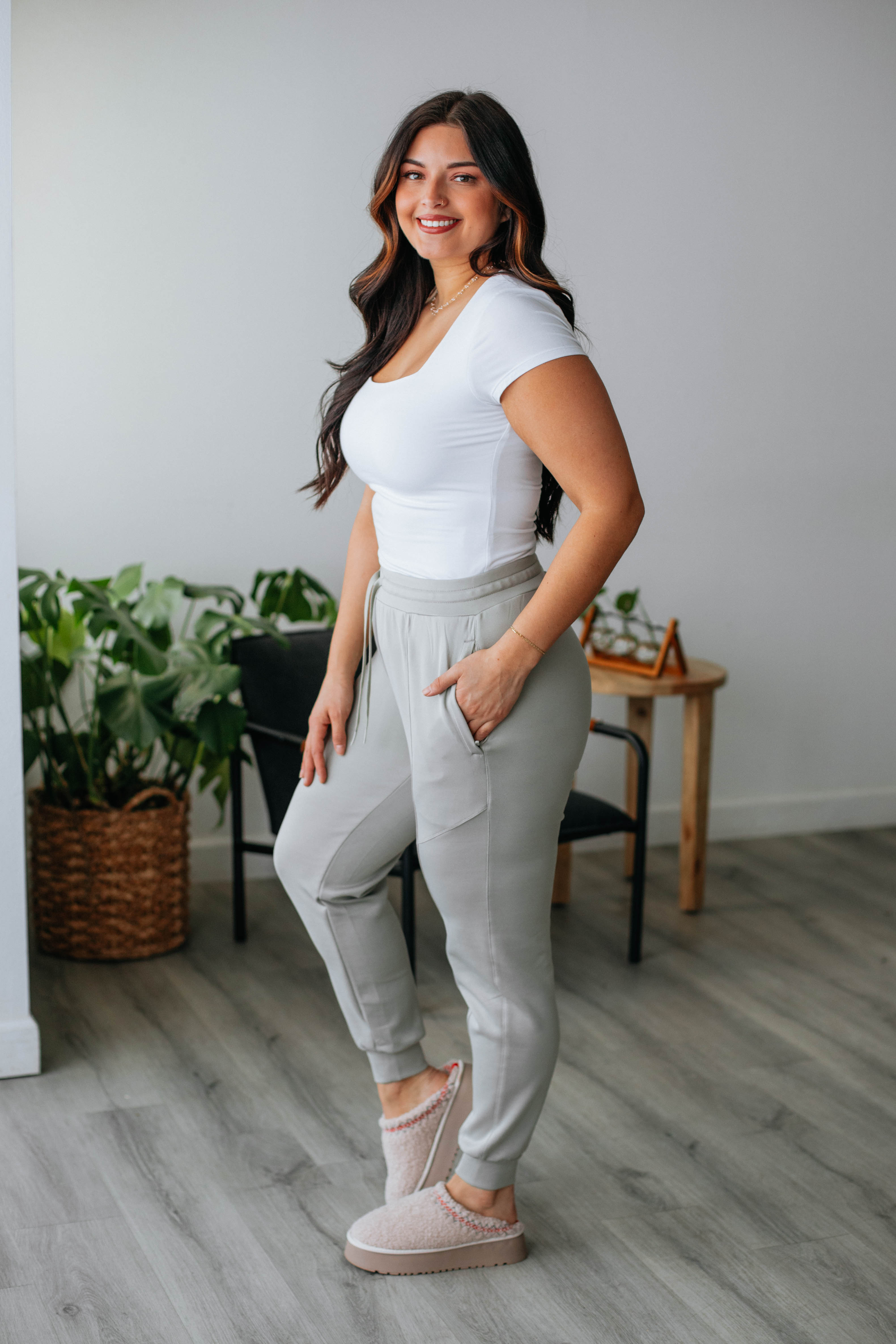 Alex Active Joggers - Pebble