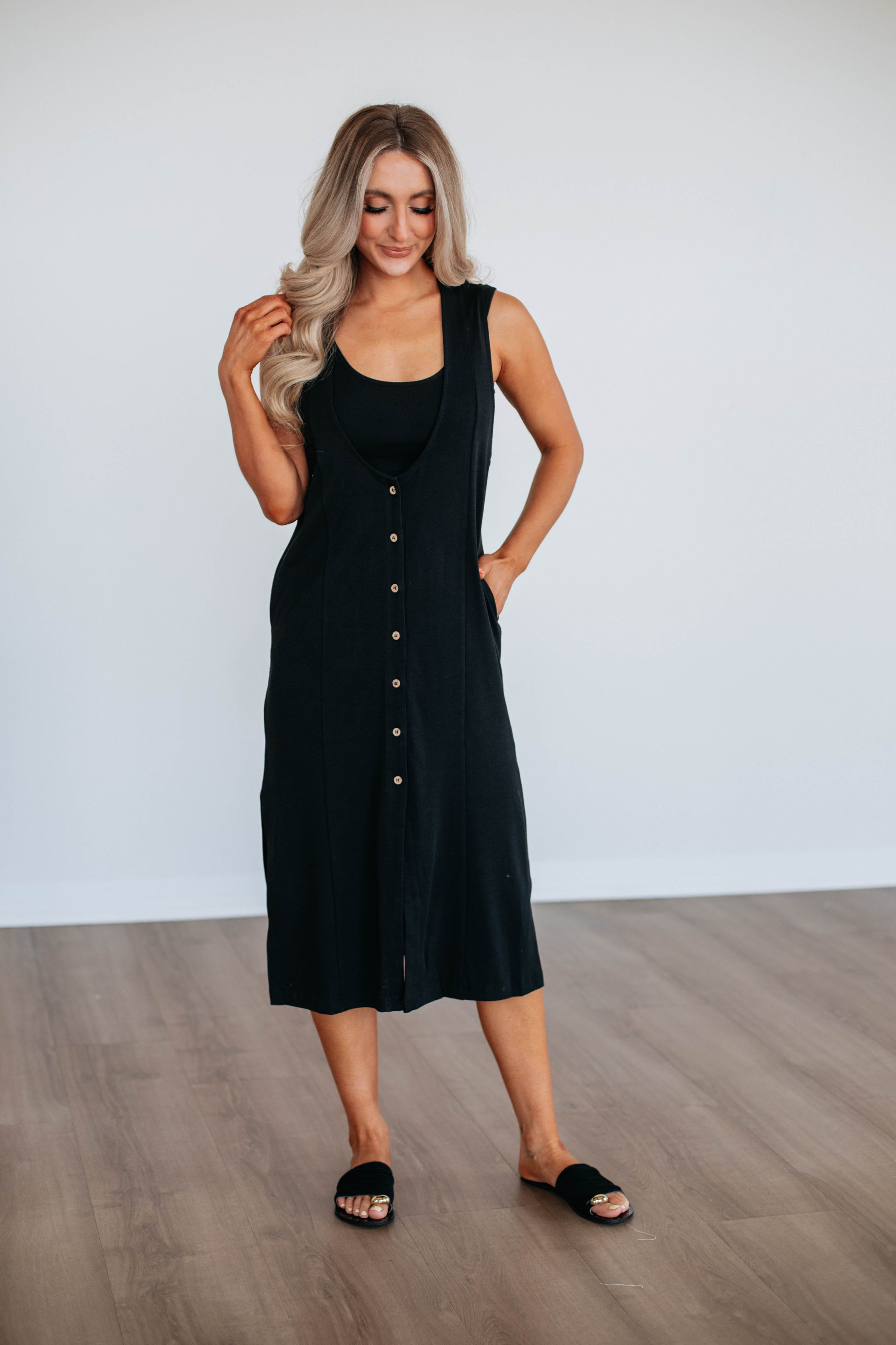 Alina Two-Piece Dress Set - Black