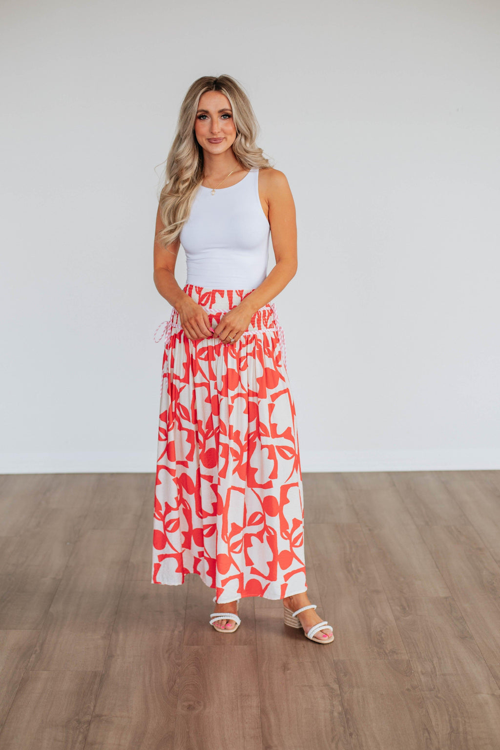 Ambria Maxi Skirt - Poppy Mix