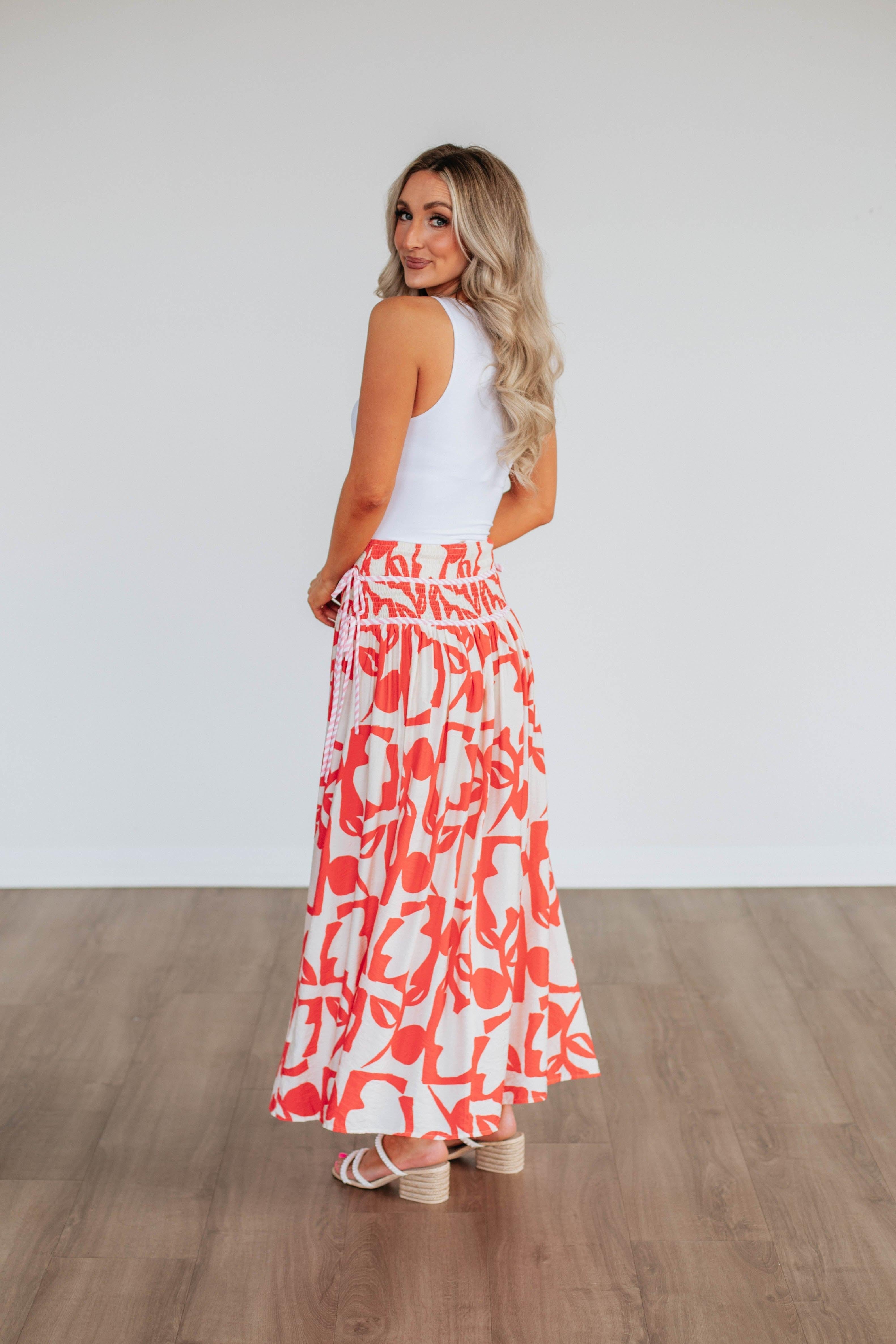 Ambria Maxi Skirt - Poppy Mix