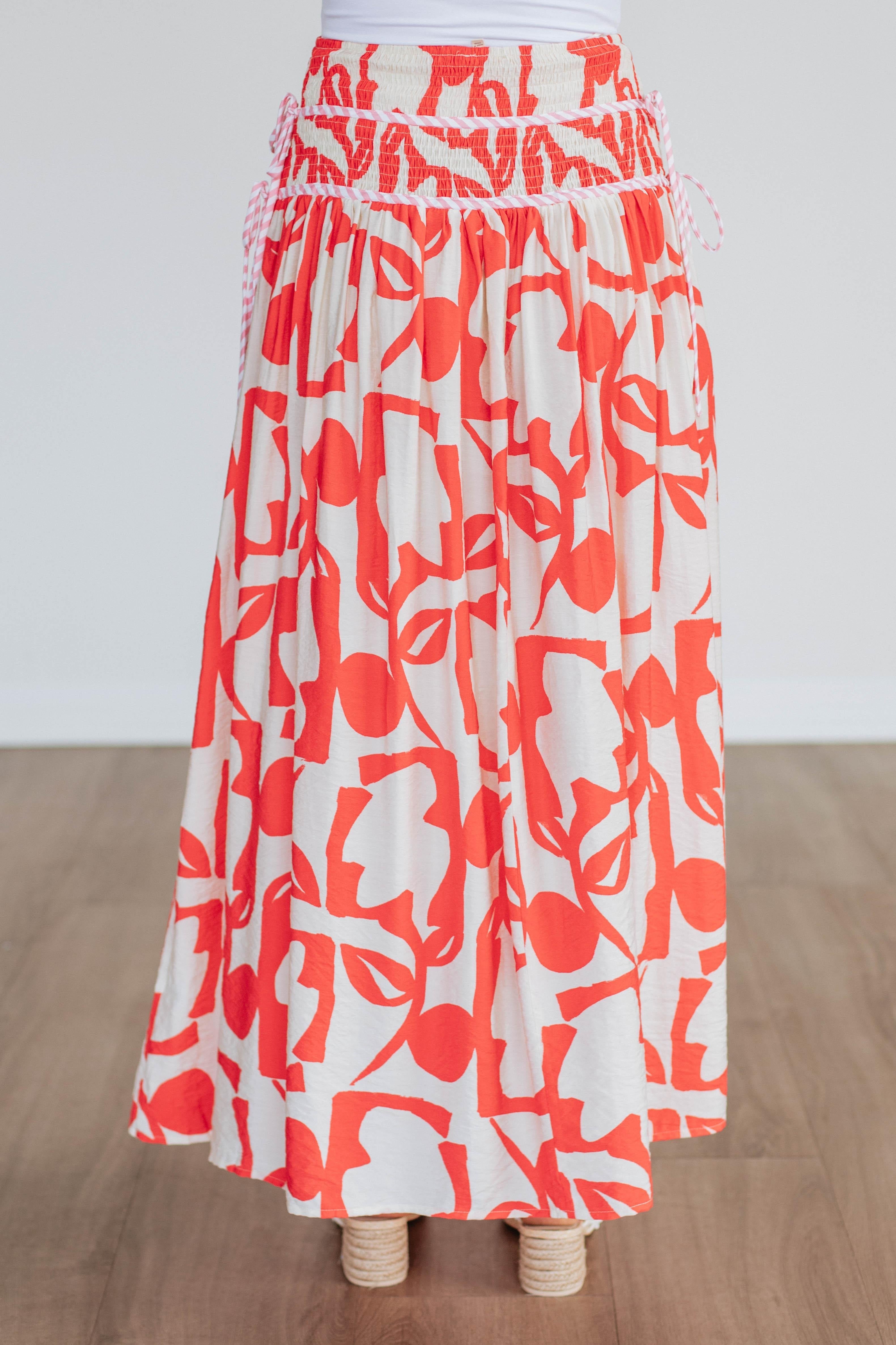 Ambria Maxi Skirt - Poppy Mix