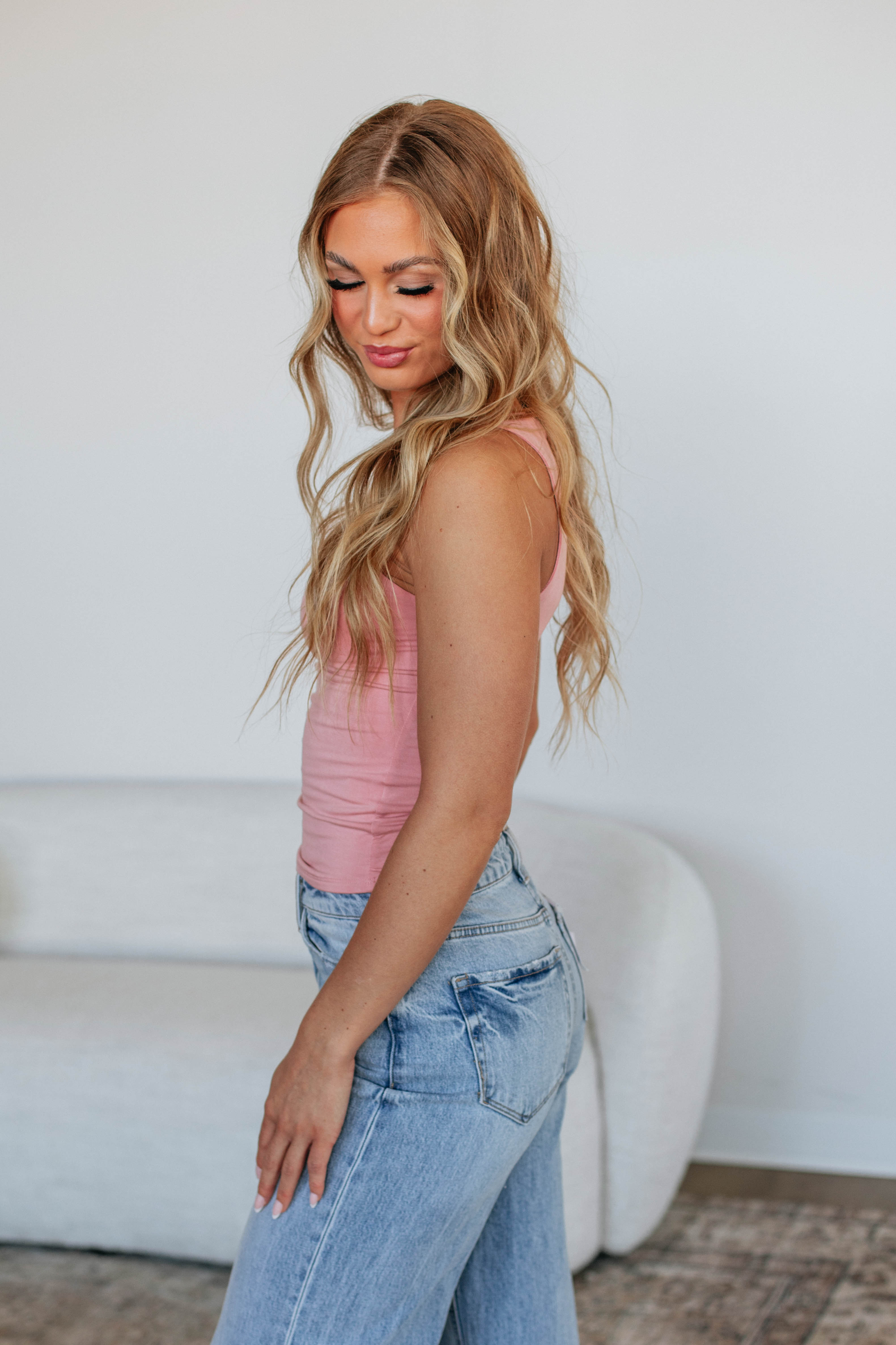 Ariel Basic Tank - Blush