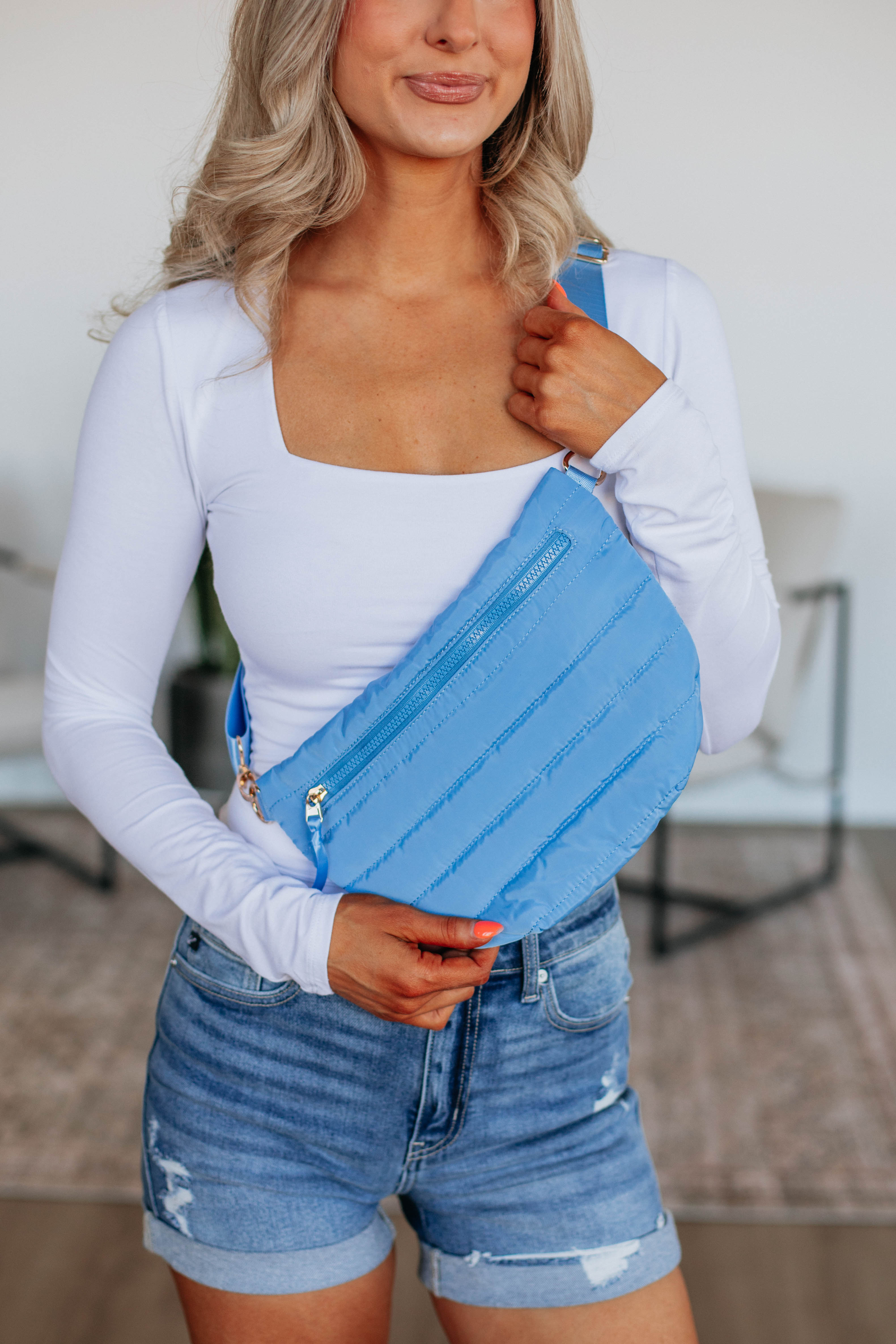 All I Need Belt Bag - Sky Blue