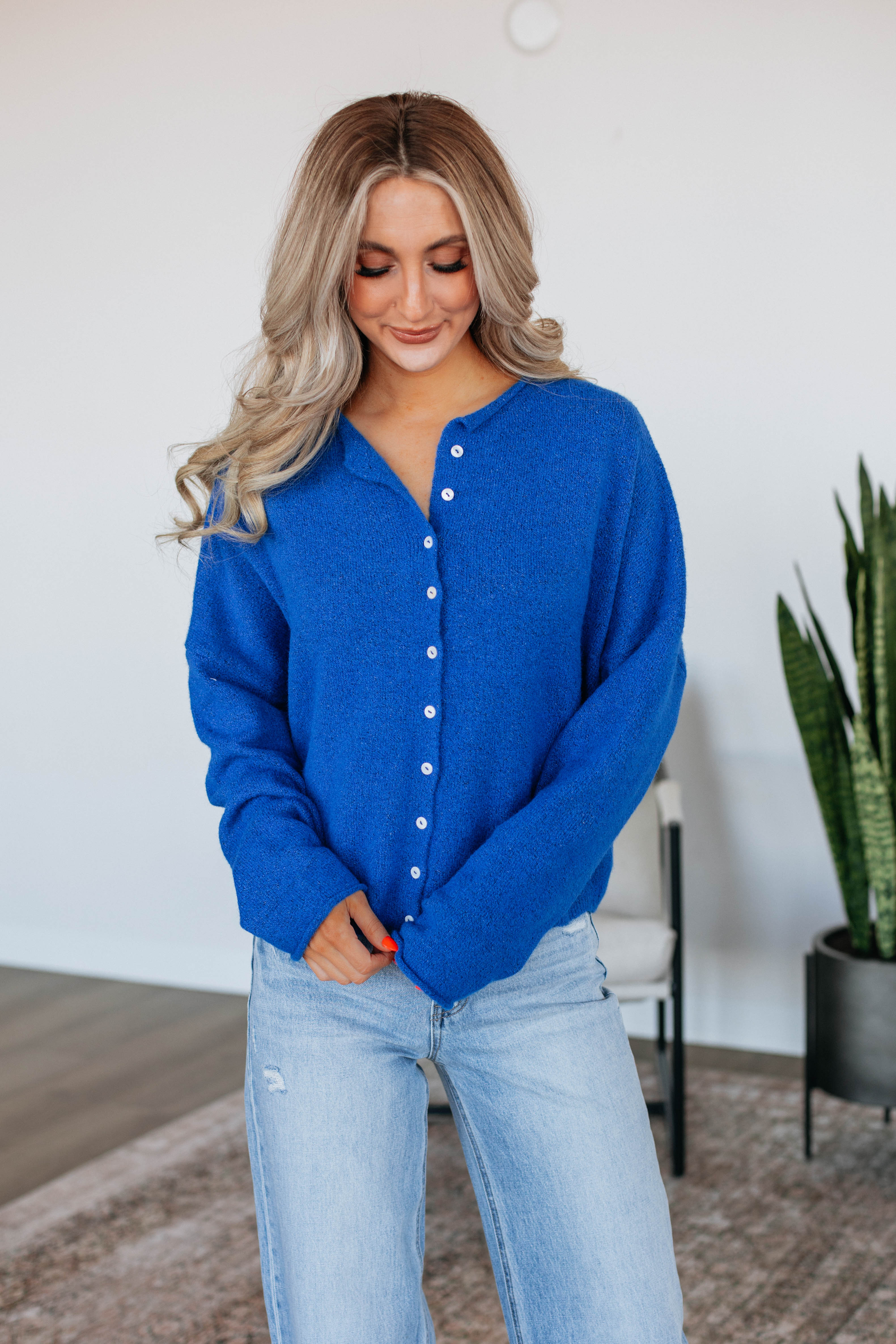 Brooke Cardigan - Cobalt