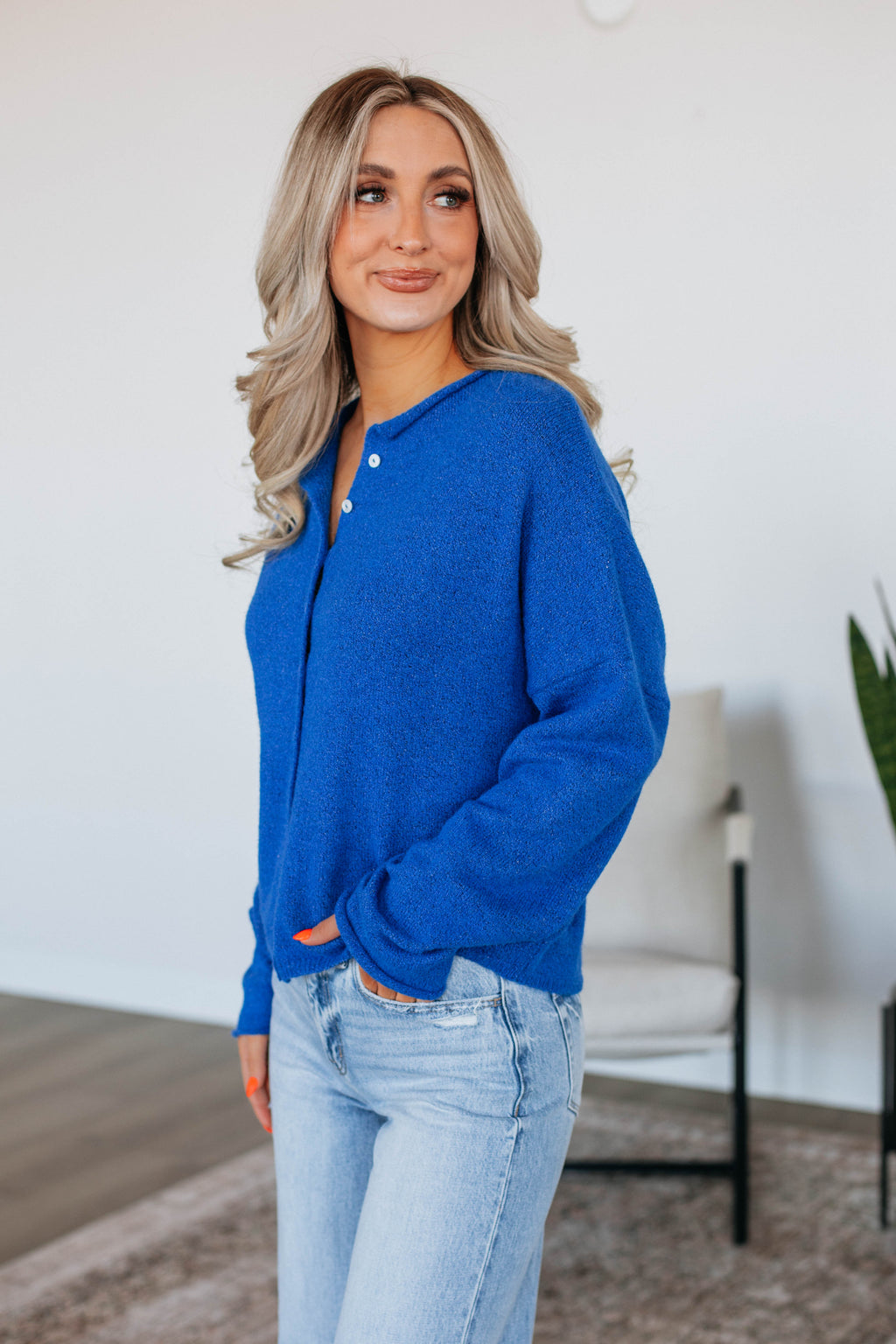 Brooke Cardigan - Cobalt
