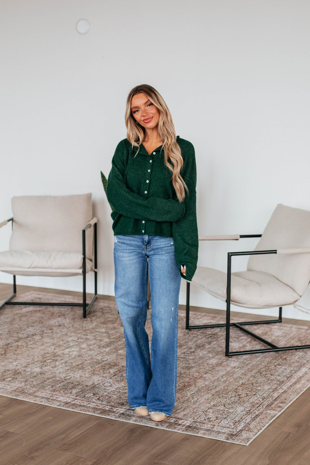 Brooke Cardigan - Forest Green