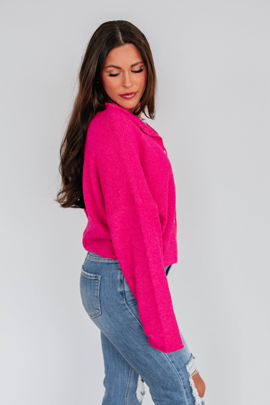 Brooke Cardigan - Fuchsia