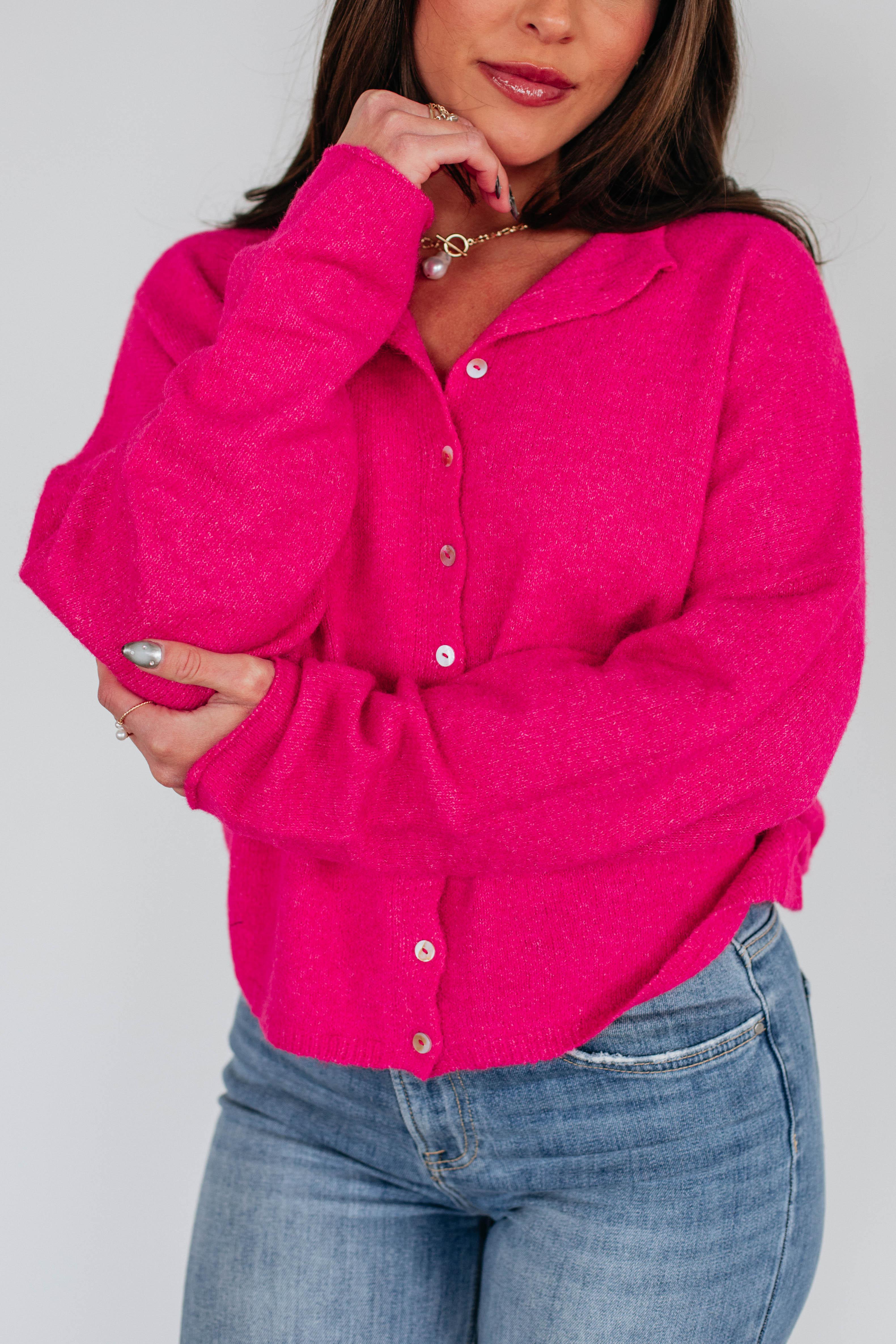Brooke Cardigan - Fuchsia