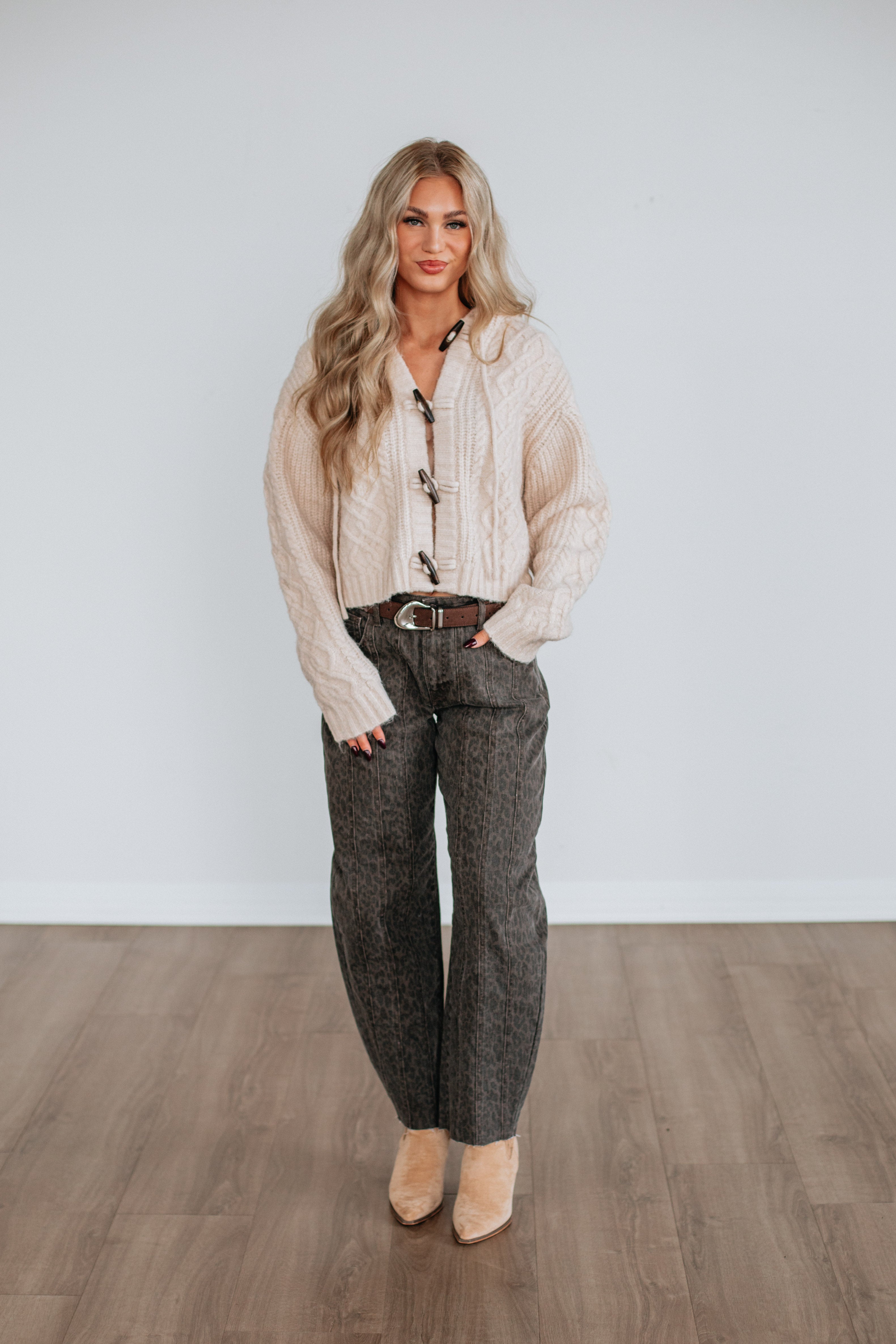 Natalee Cable Knit Cardigan
