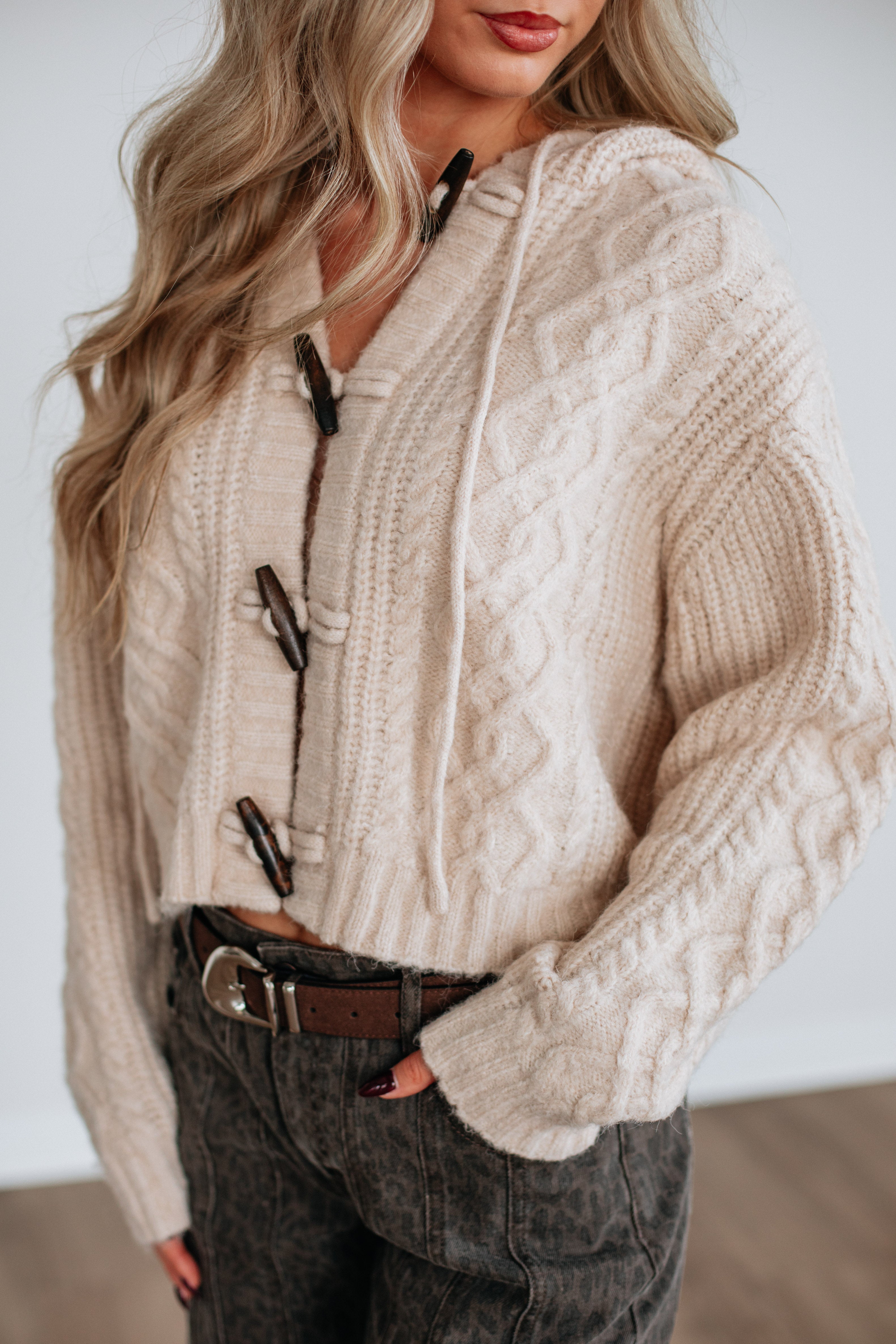 Natalee Cable Knit Cardigan
