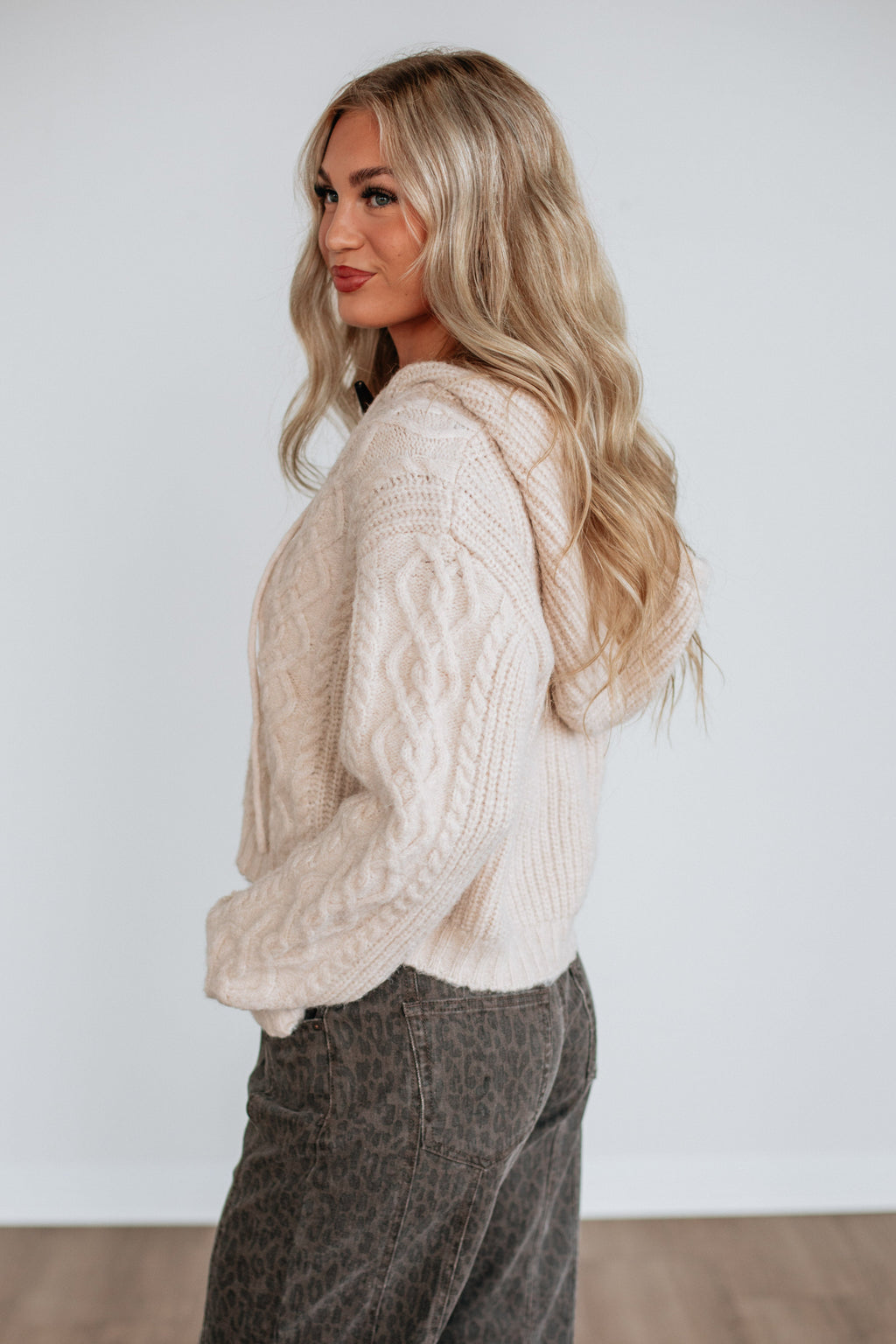 Natalee Cable Knit Cardigan