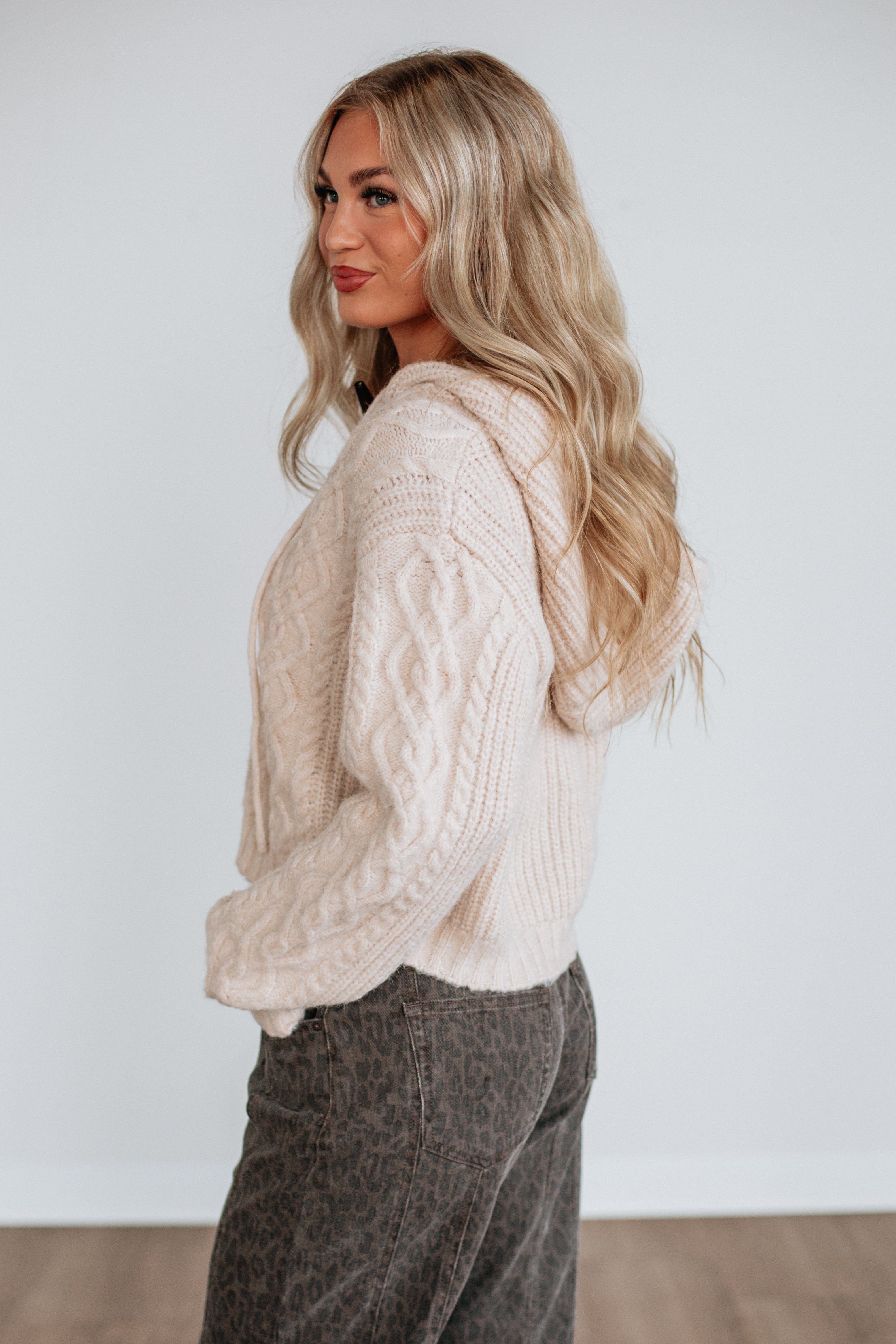Natalee Cable Knit Cardigan