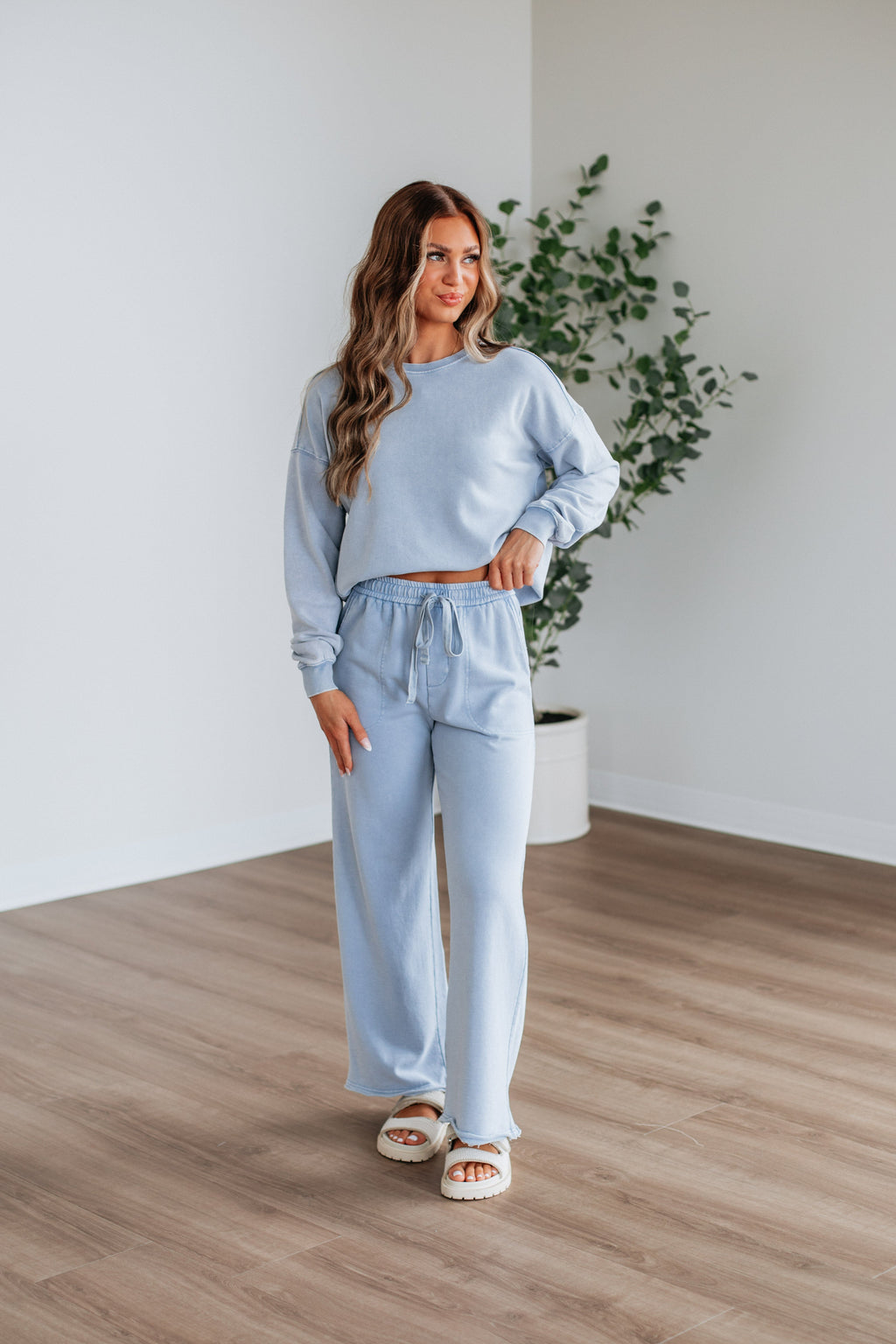 Saar Lounge Pants - Chambray