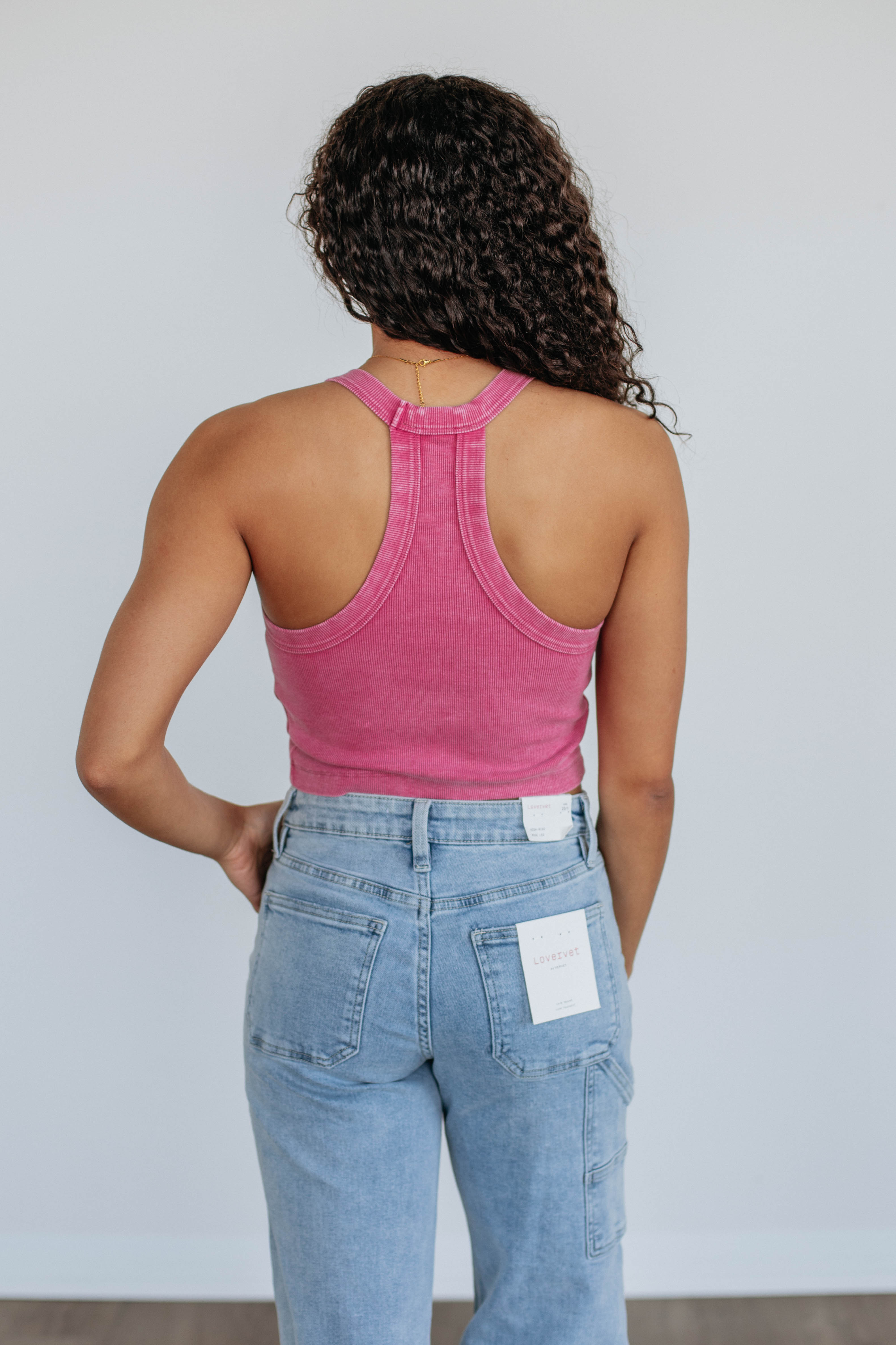 Chann Ribbed Tank - Berry