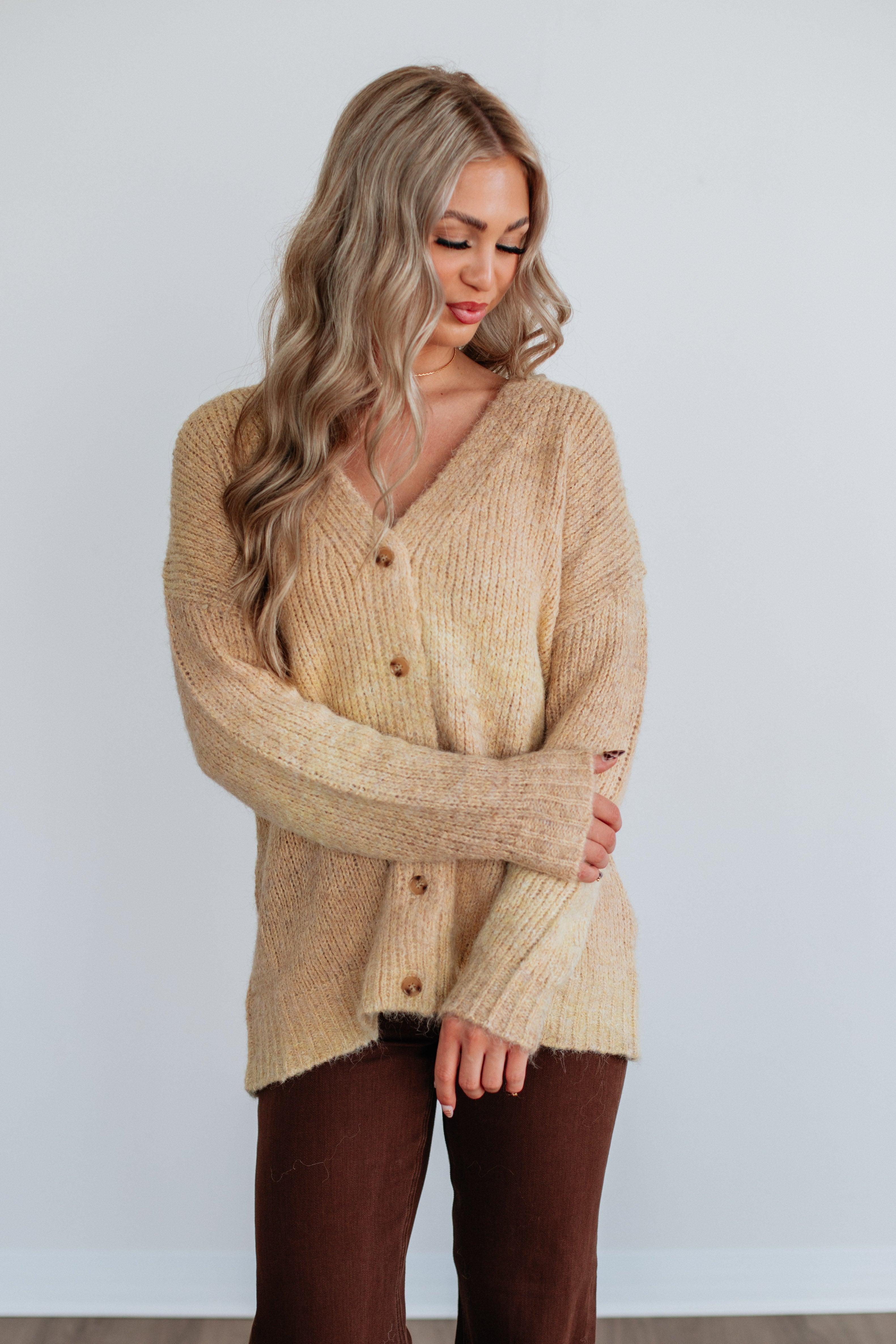 Elsie Knit Cardigan - Buttercream
