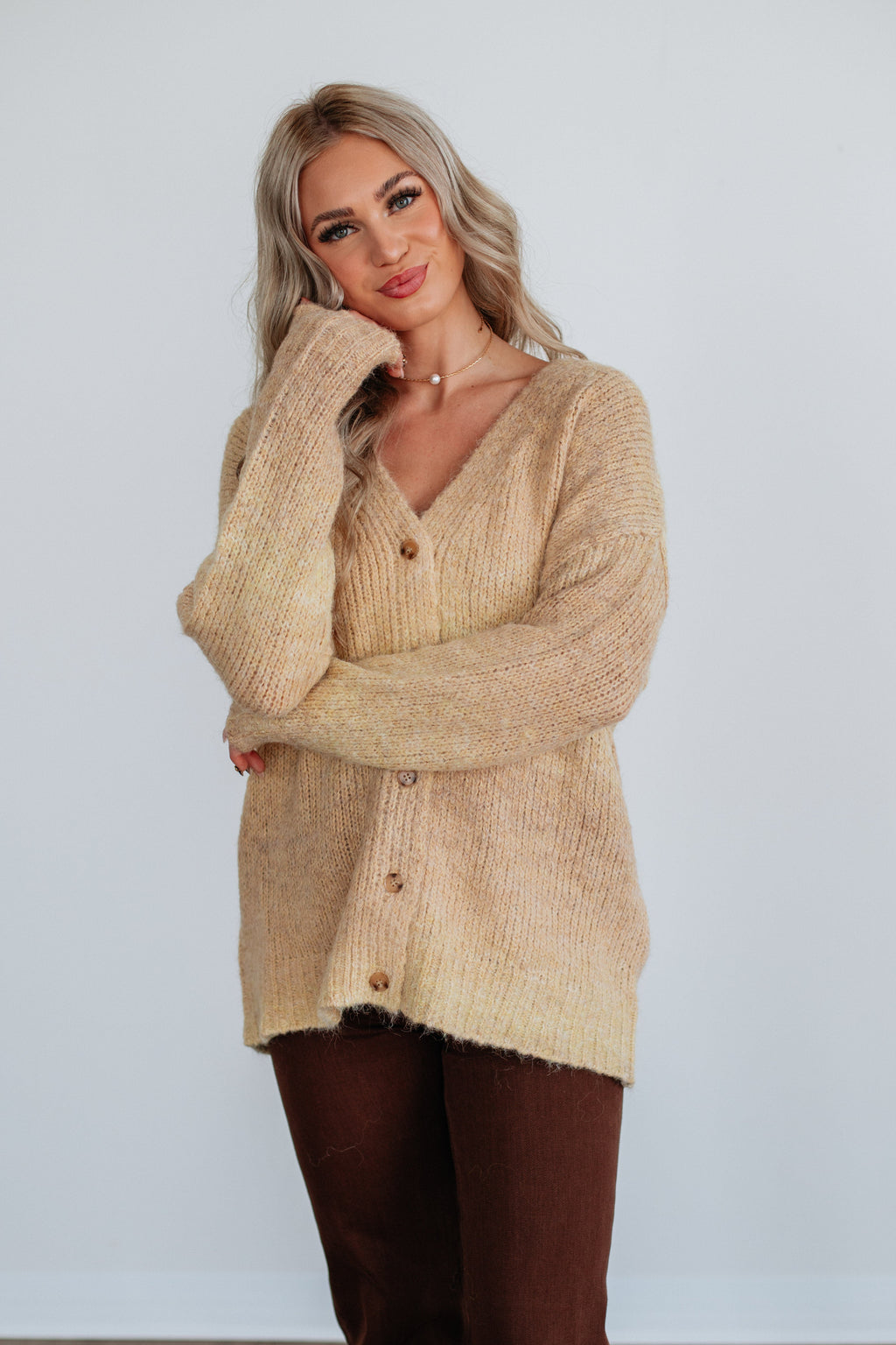 Elsie Knit Cardigan - Buttercream