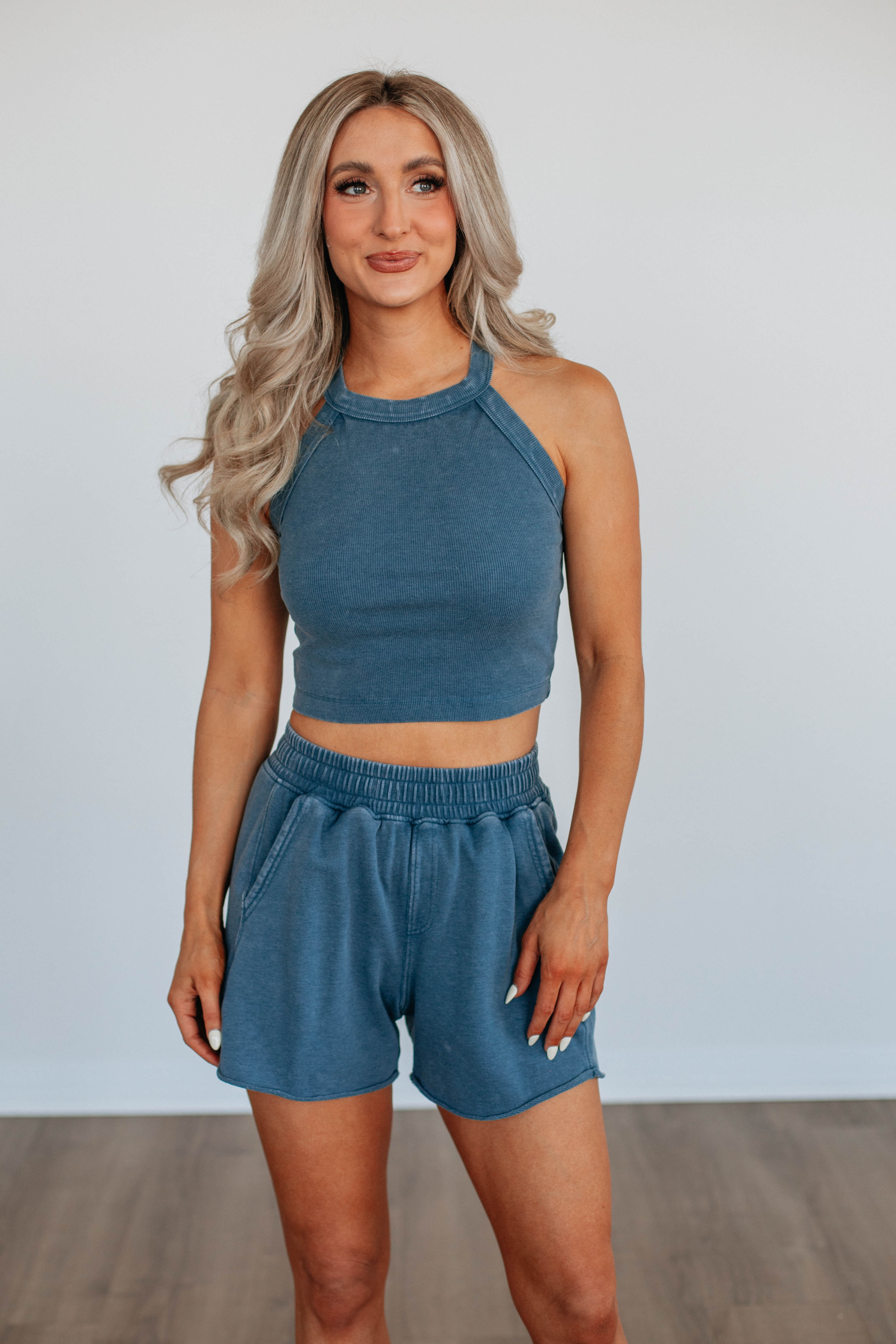 Chann Ribbed Tank - Deep Sea