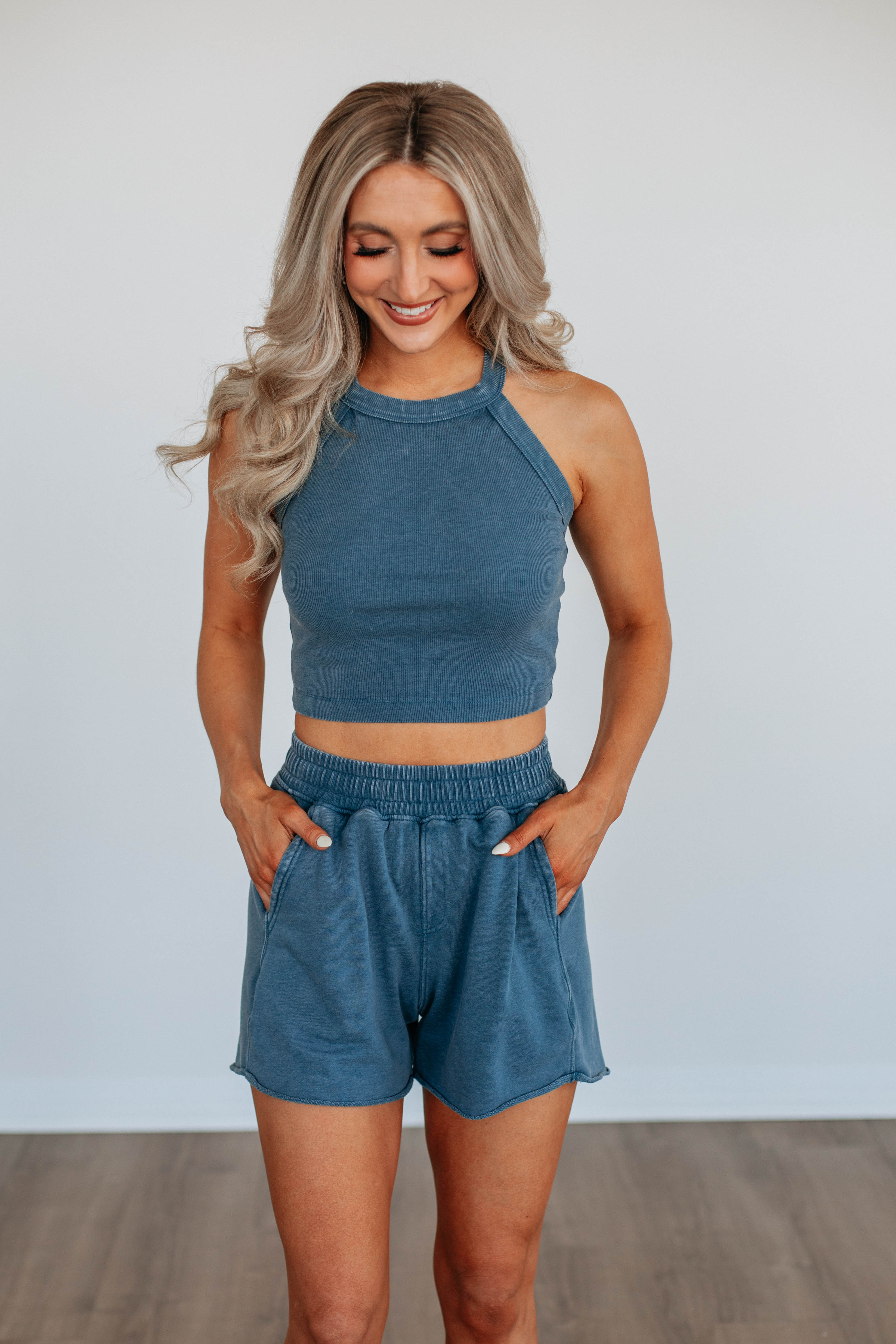 Chann Ribbed Tank - Deep Sea