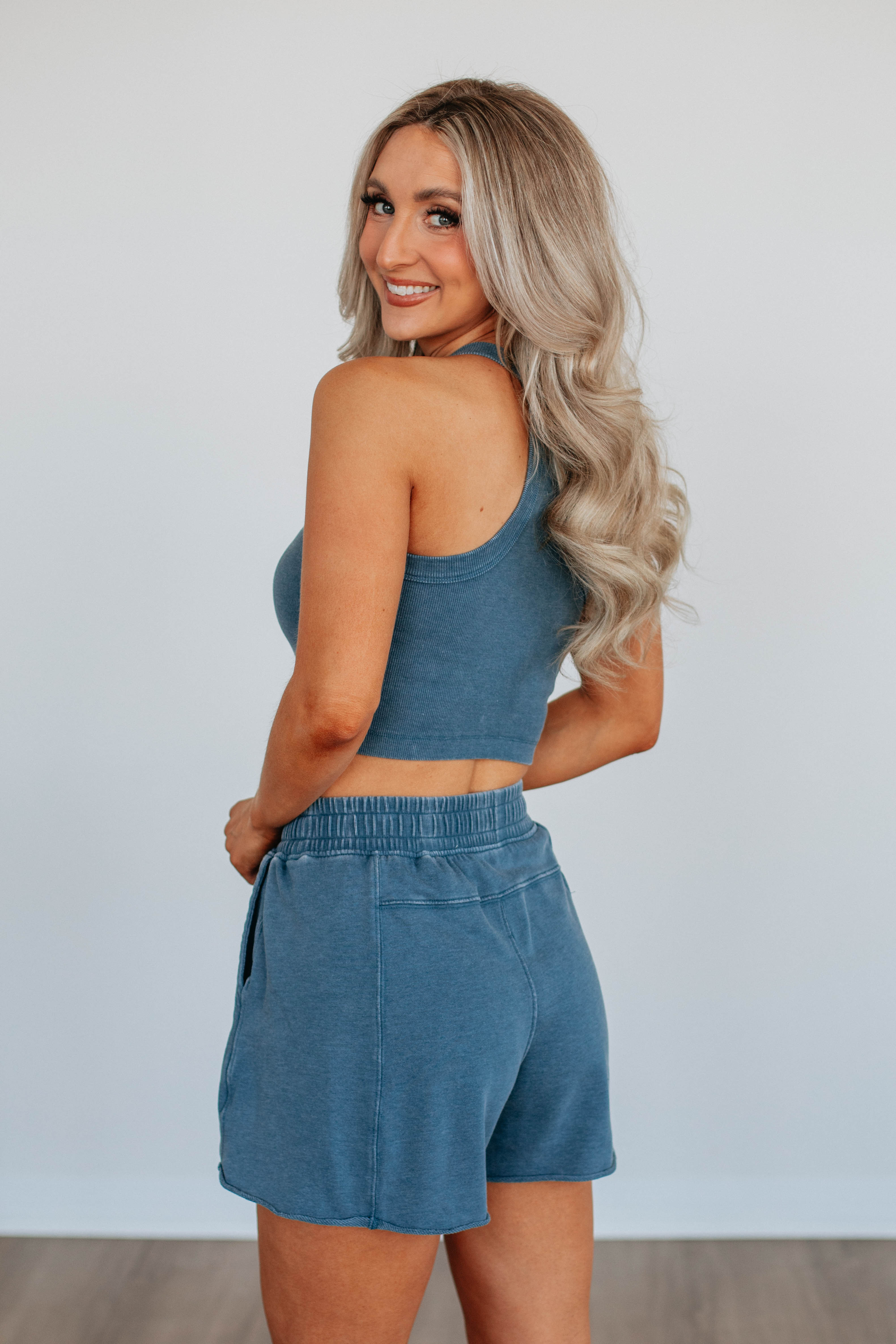 Chann Ribbed Tank - Deep Sea