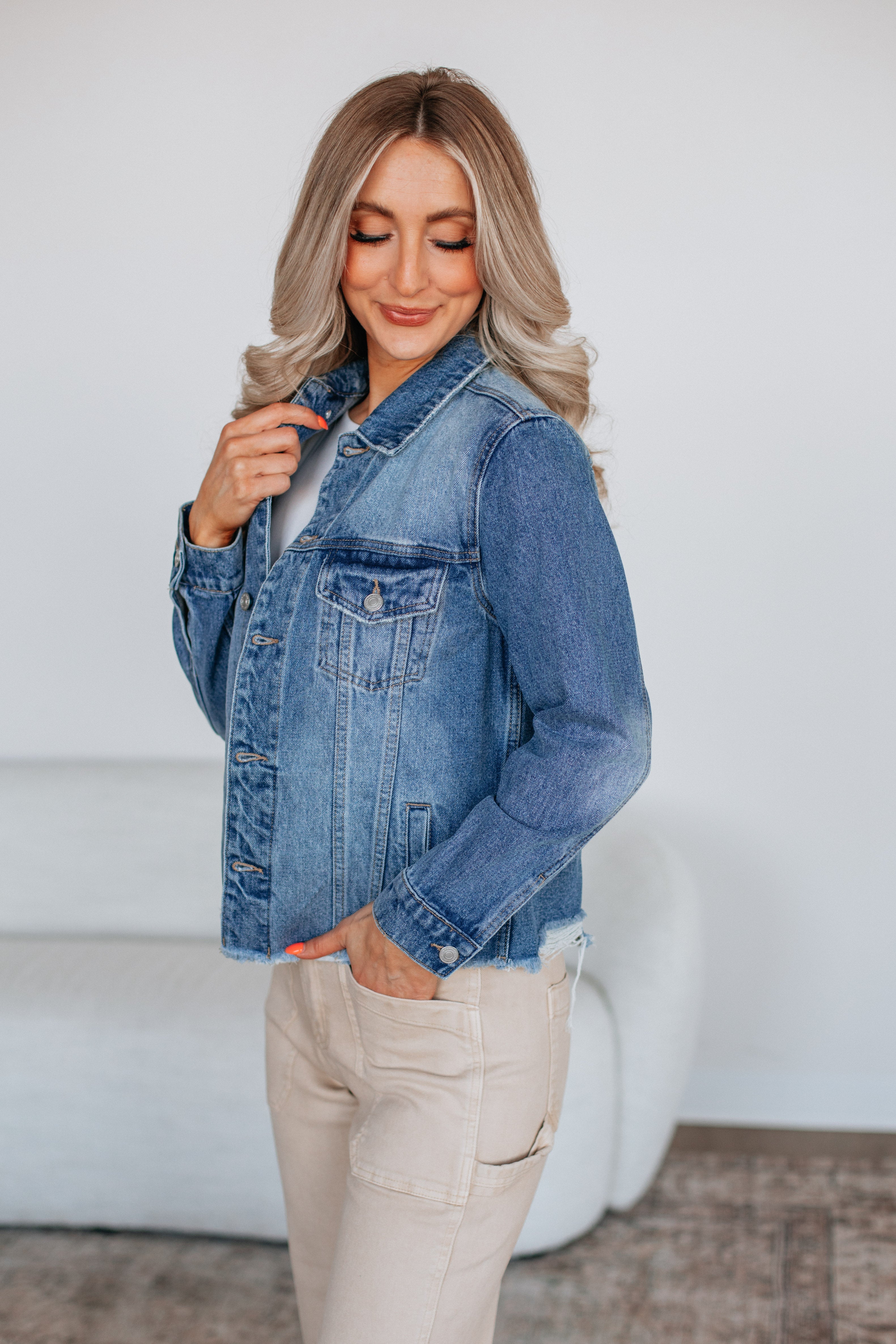 Hugo Mica Denim Jacket - Medium Wash