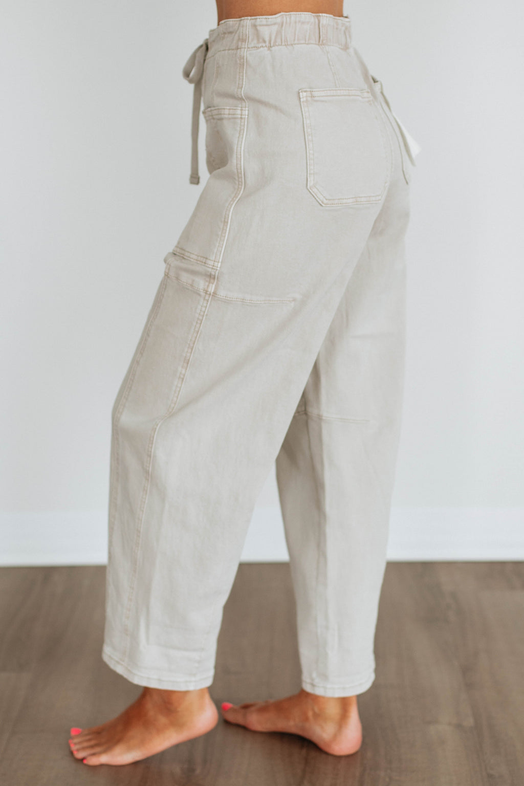 Kodi Risen Cargo Jeans - Almond