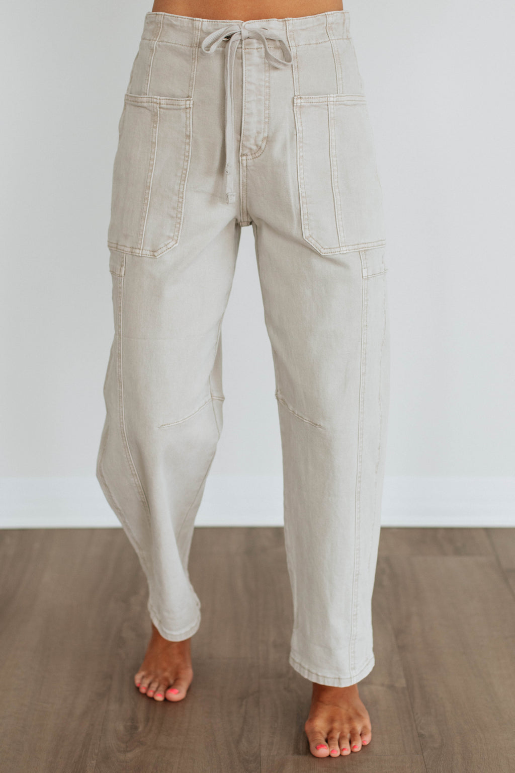 Kodi Risen Cargo Jeans - Almond