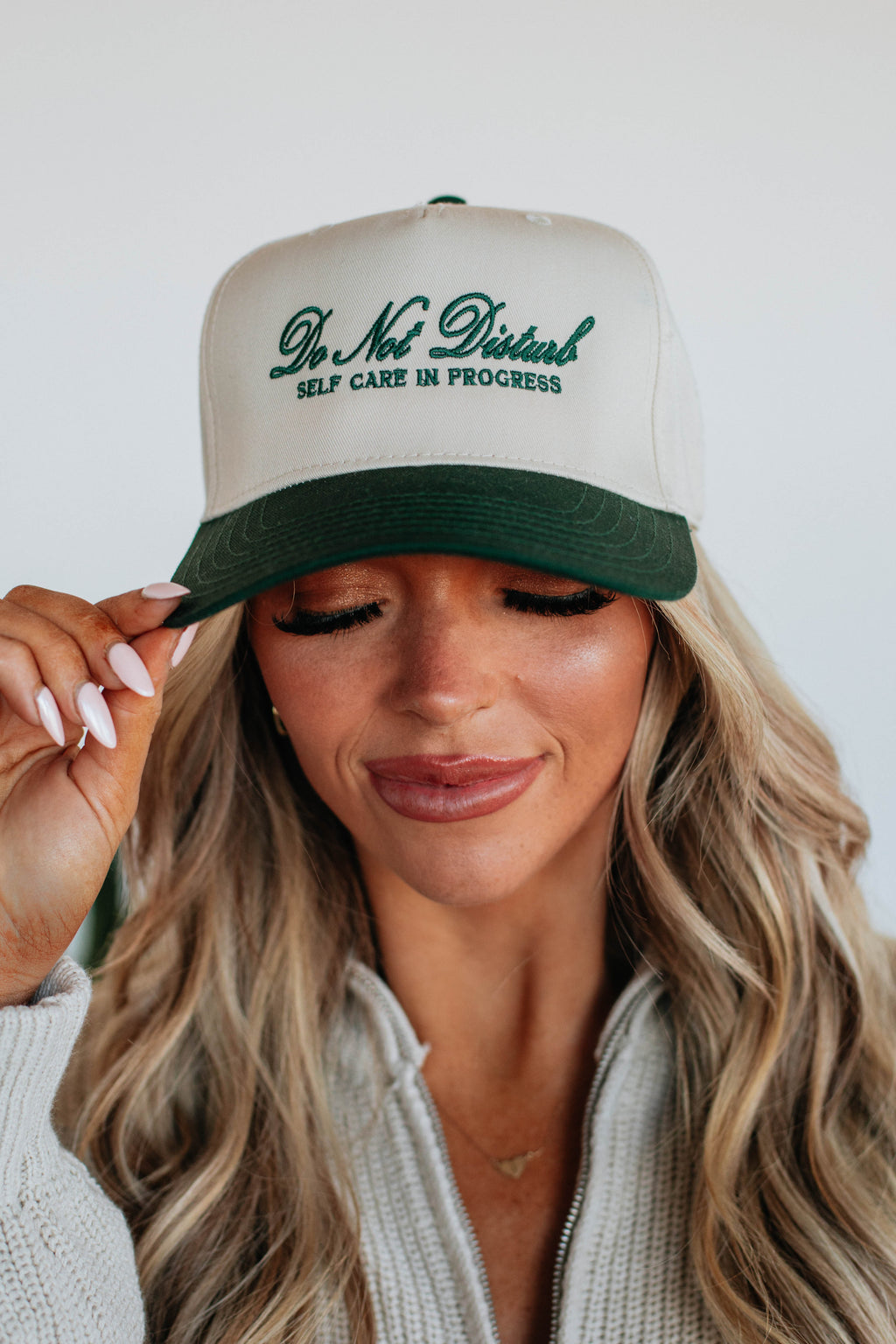 Do Not Disturb Trucker Hat - Forest Green