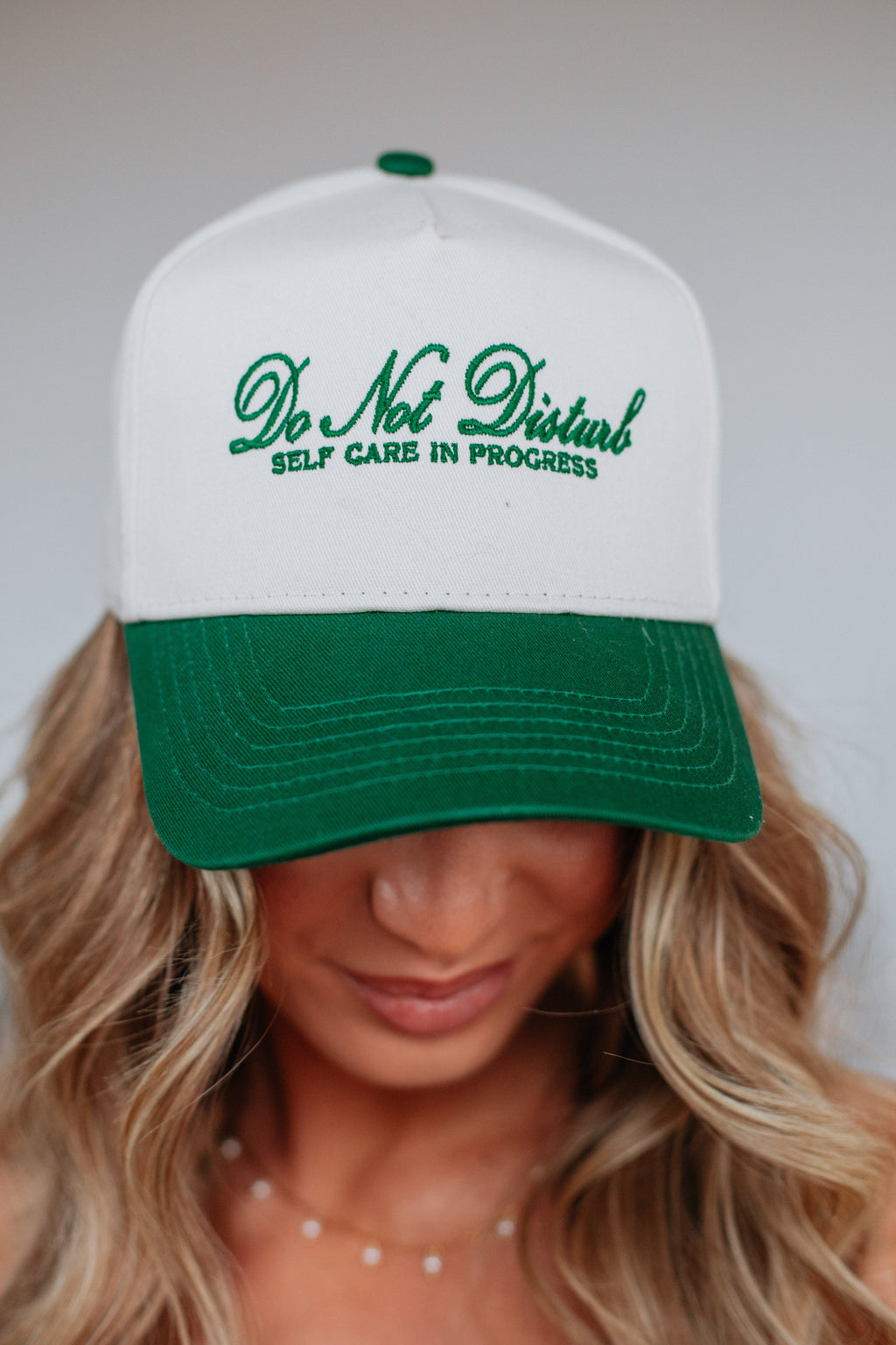 Do Not Disturb Trucker Hat - Hunter Green