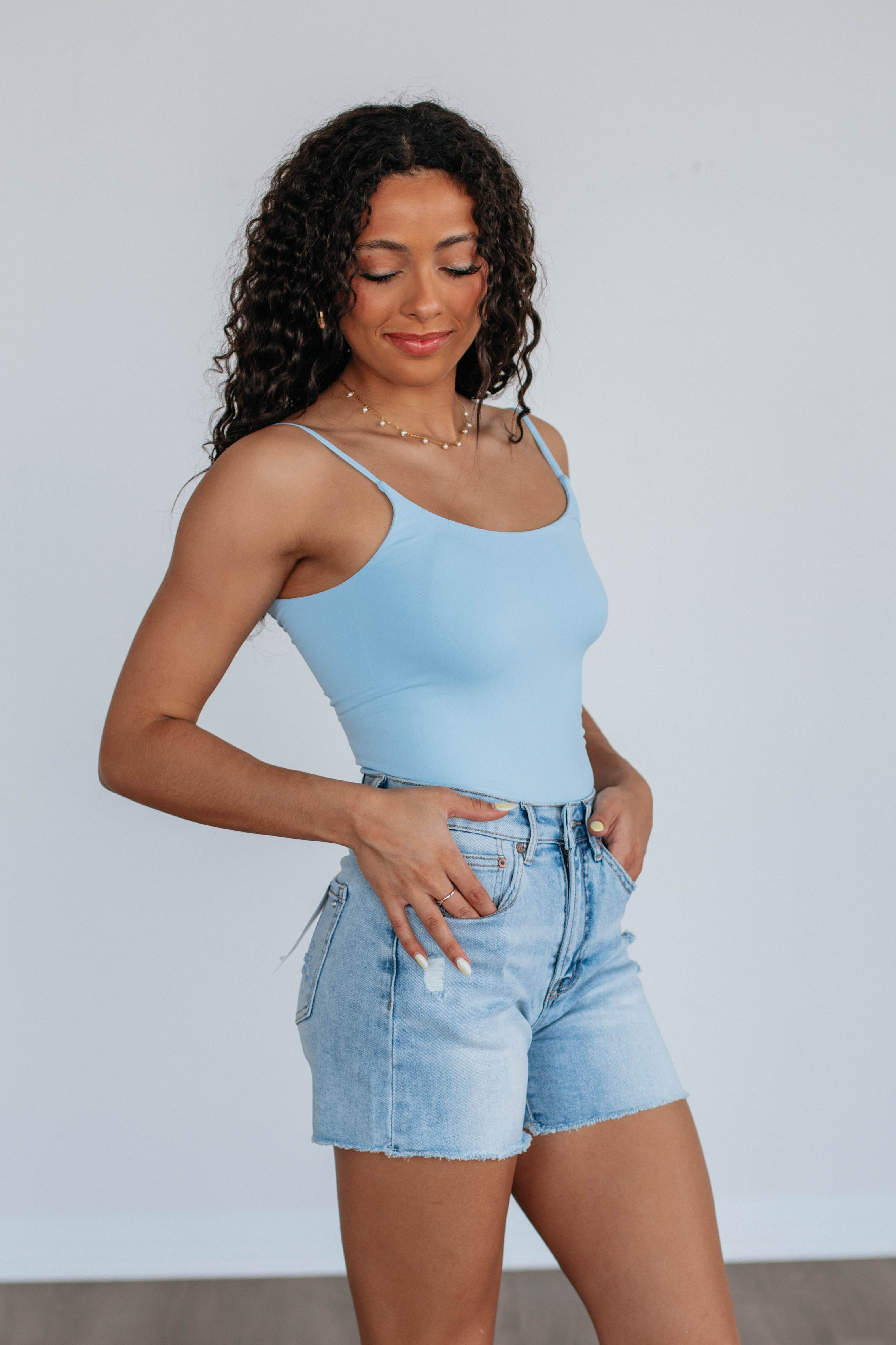 Double Take Bodysuit - Sky Blue