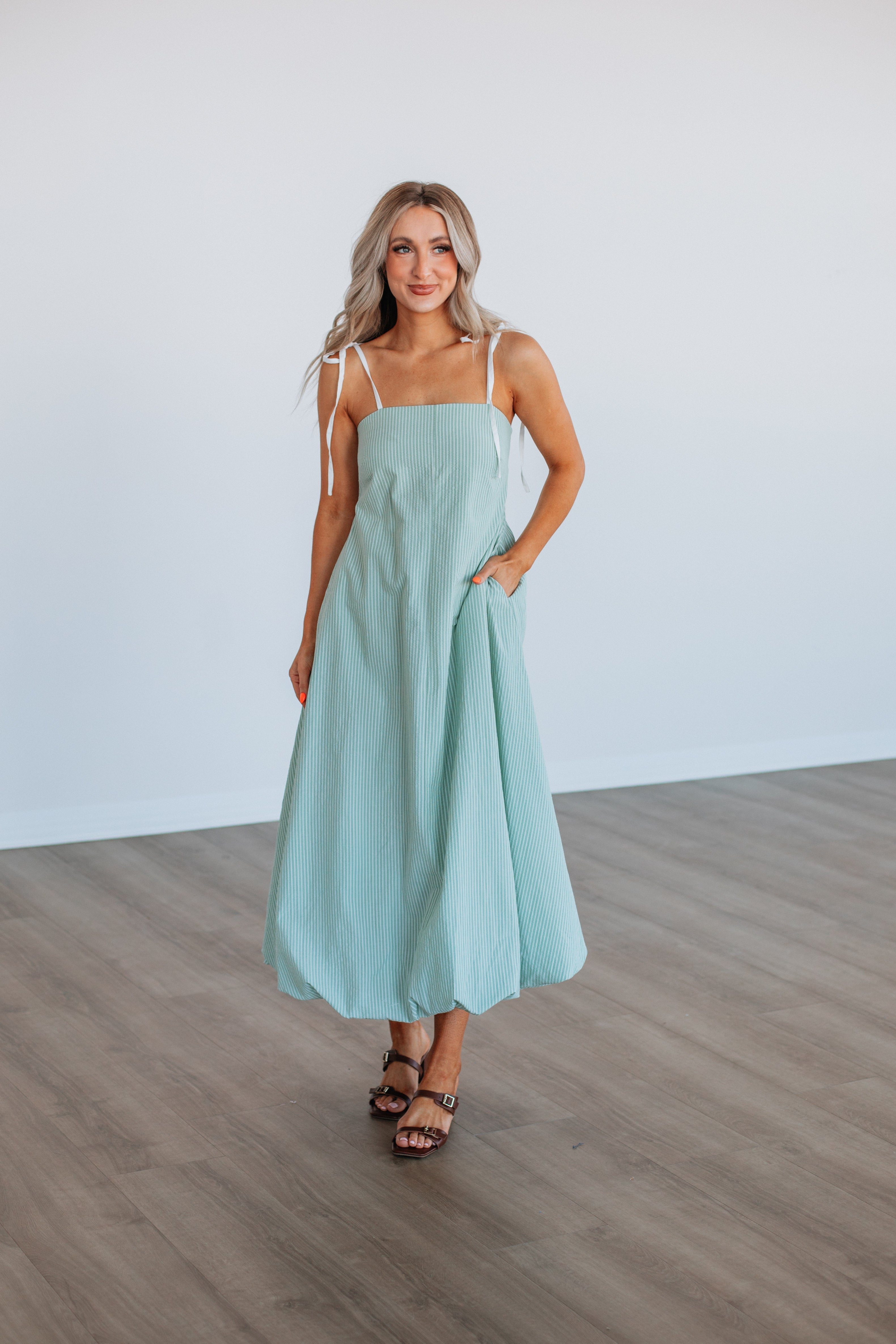 Bay Striped Maxi Dress