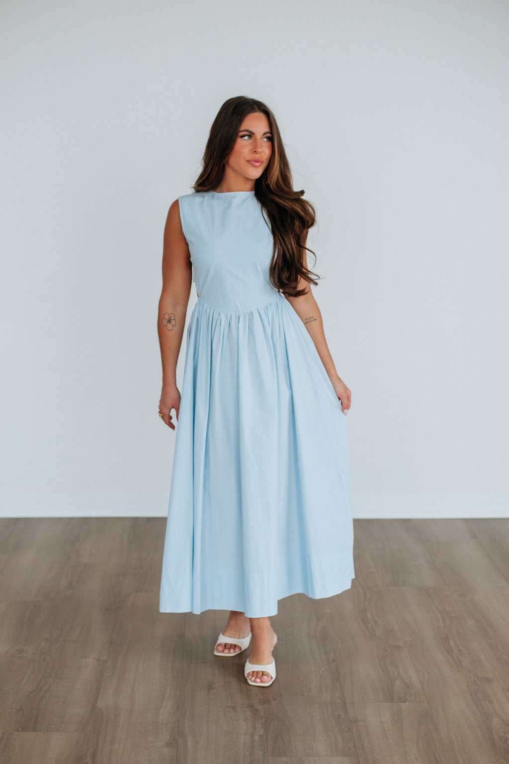 Alicyn Dress - Powder Blue