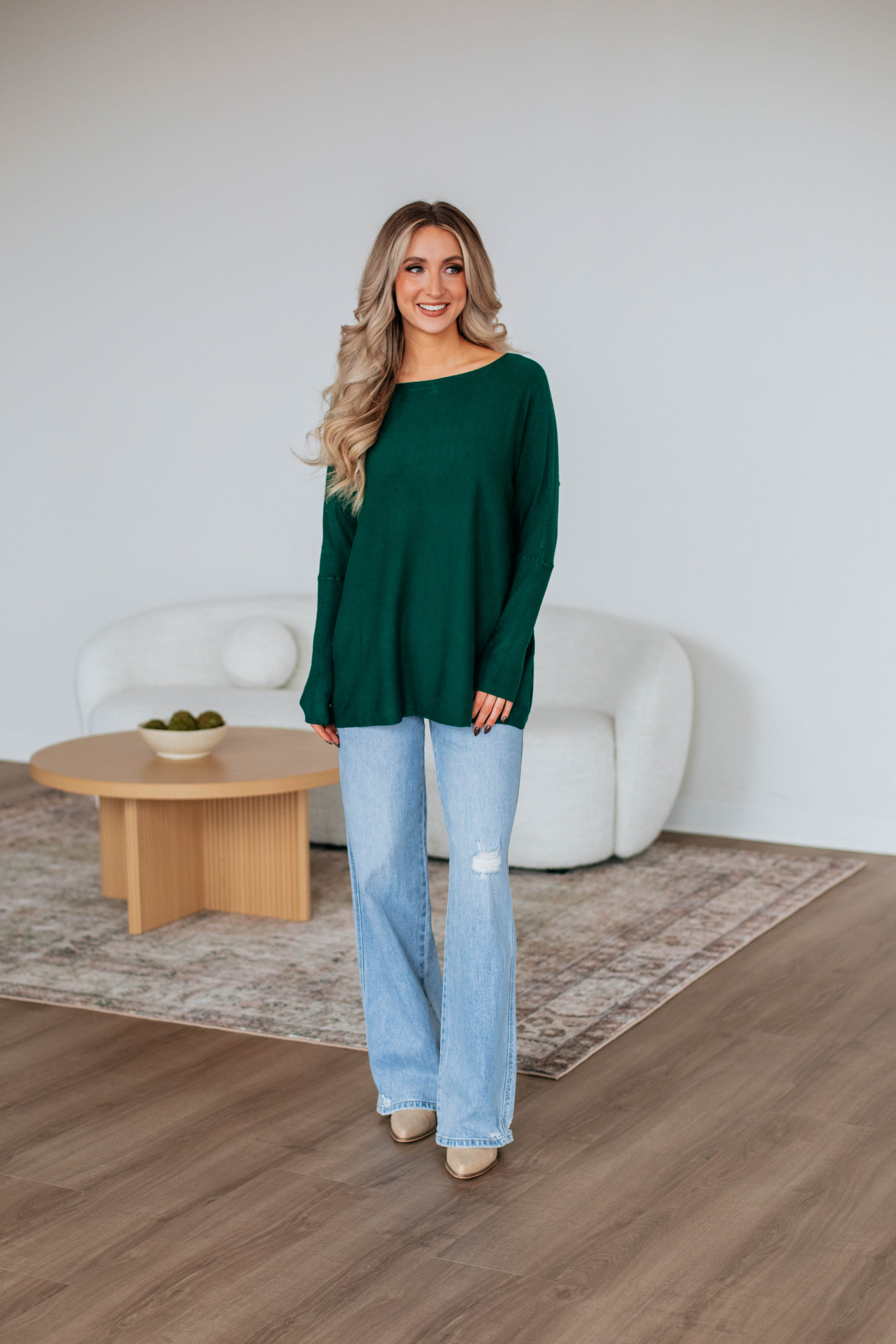 Edella Sweater - Hunter Green