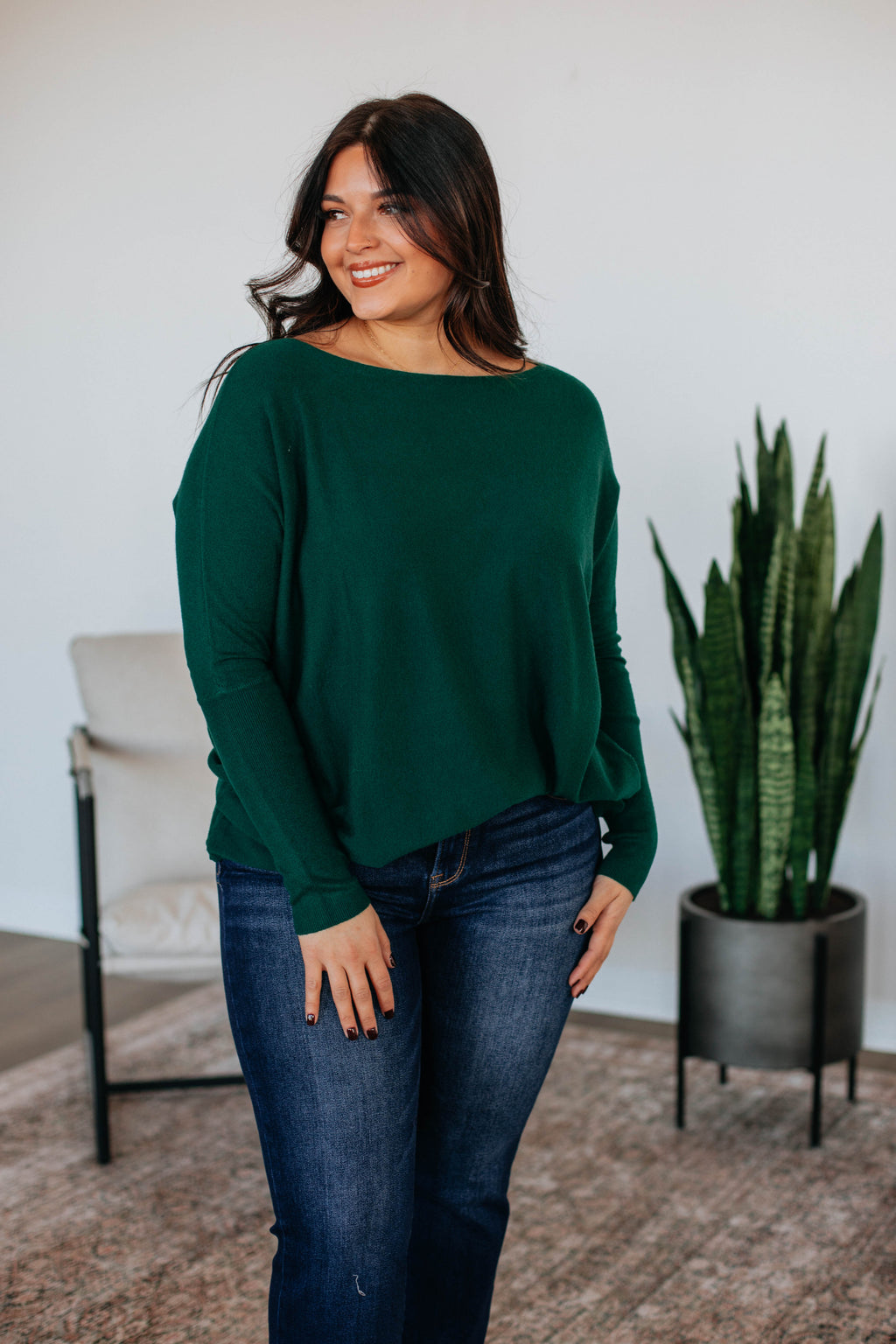 Edella Sweater - Hunter Green