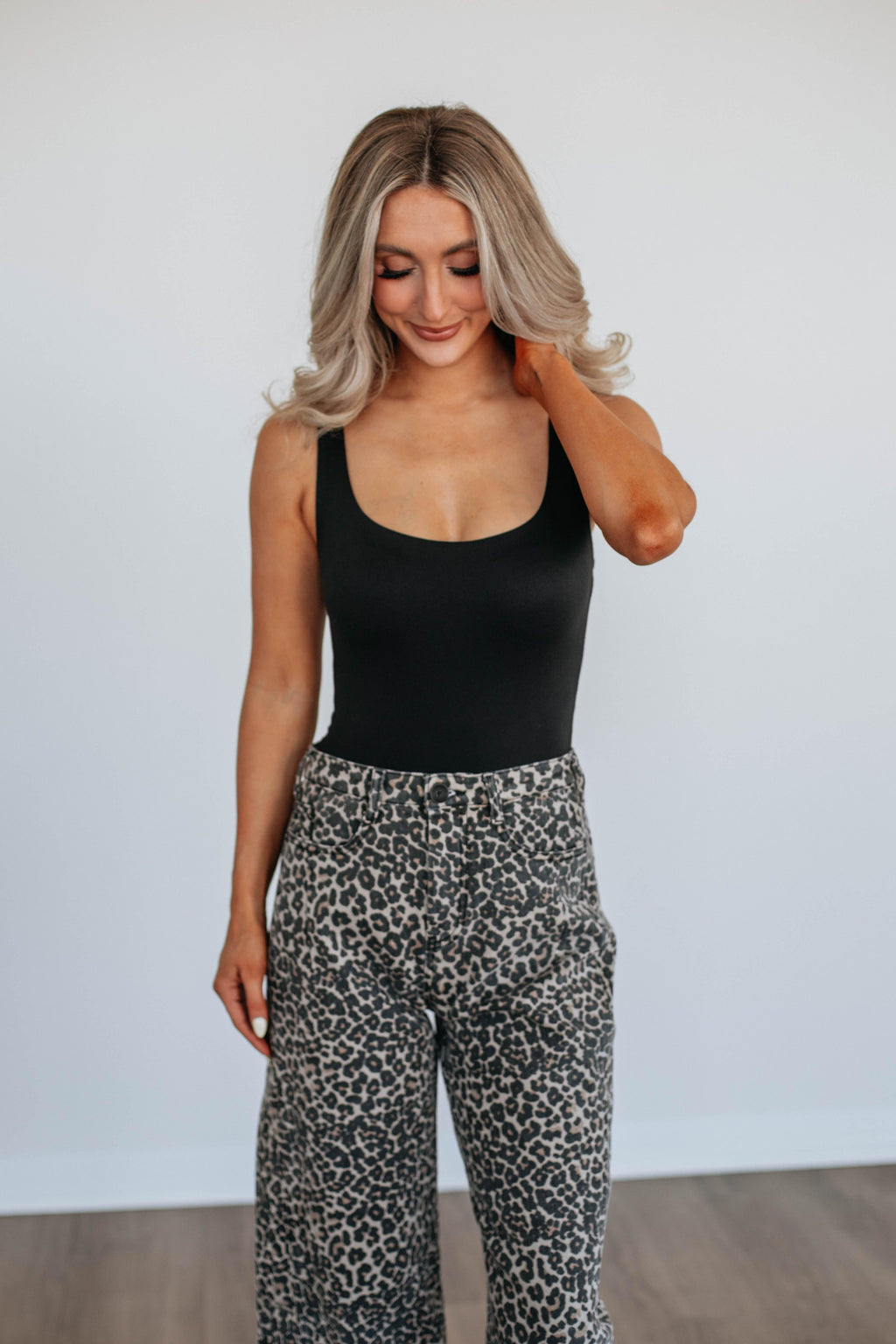 Elena Basic Bodysuit - Black