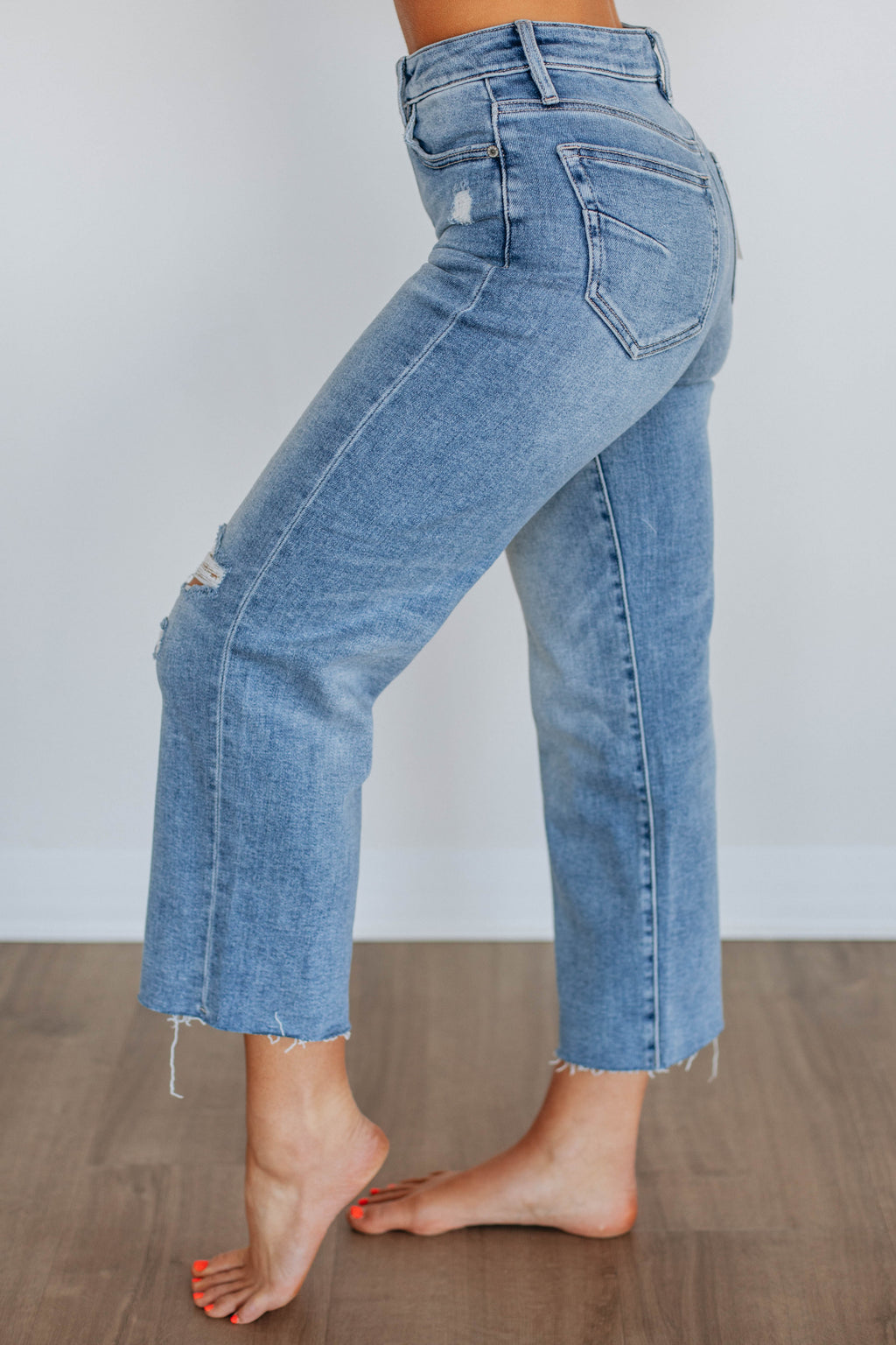 Ella Hidden Jeans - Medium Wash