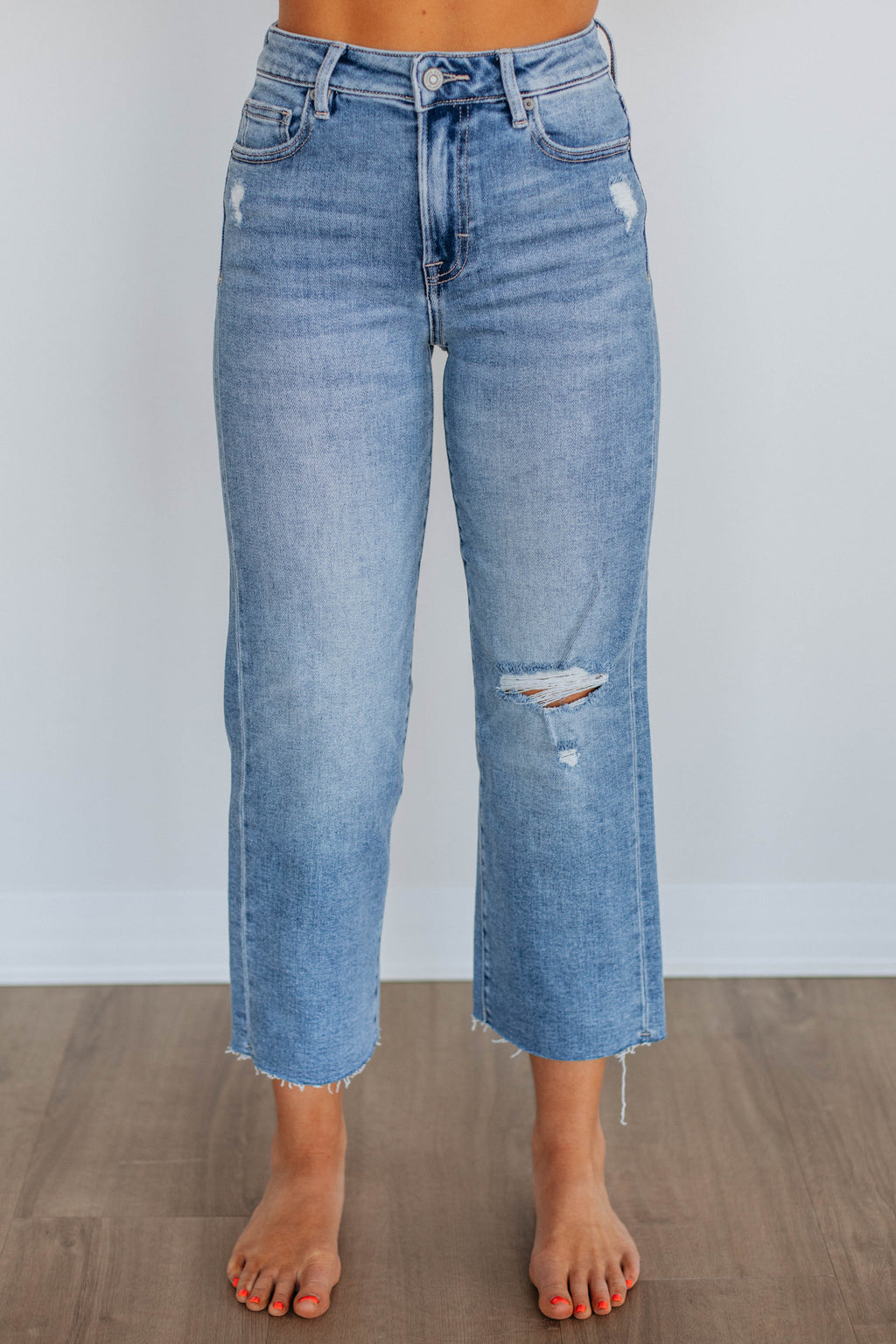 Ella Hidden Jeans - Medium Wash