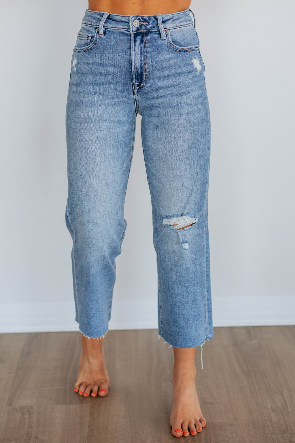 Ella Hidden Jeans - Medium Wash