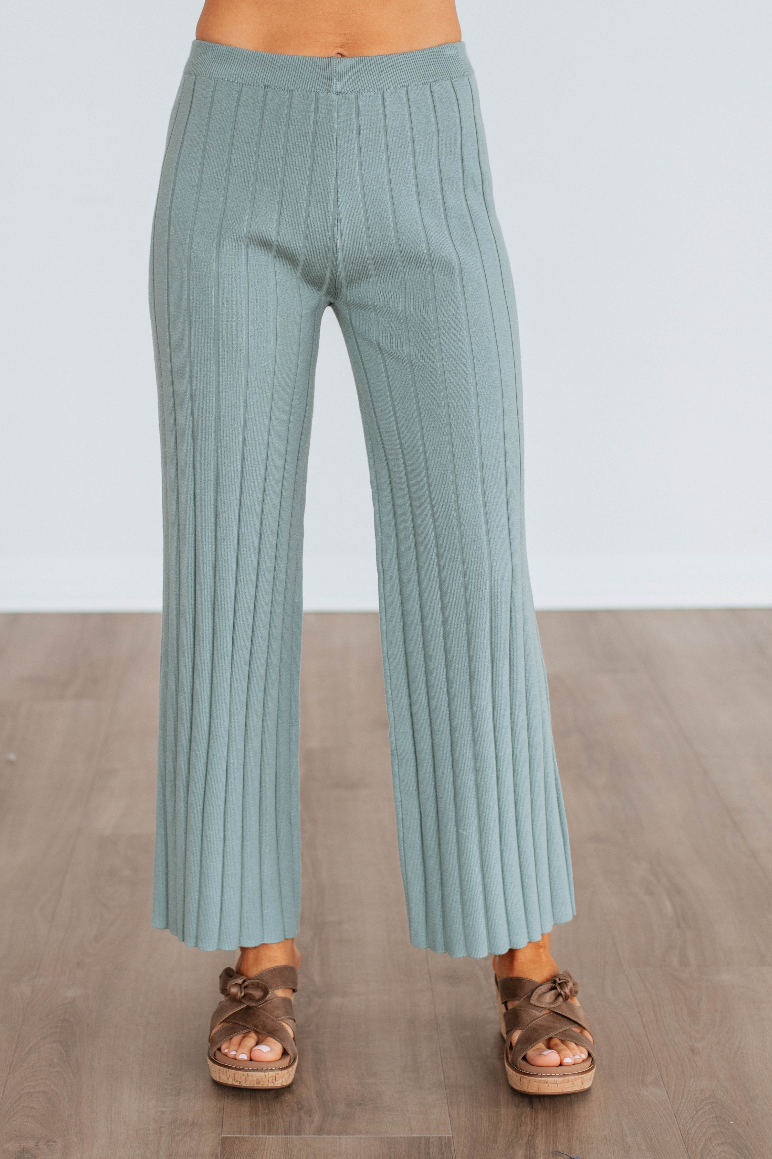 Louella Two-Piece Sweater Set - Sage