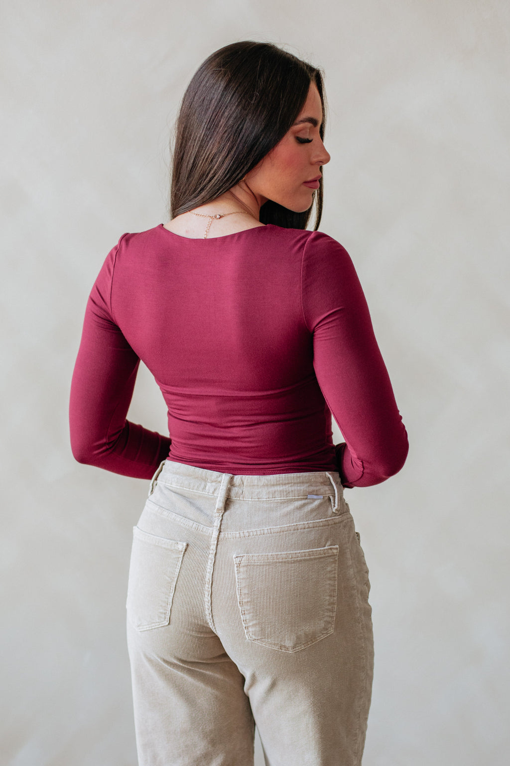 Shayla Basic Top - Mulberry