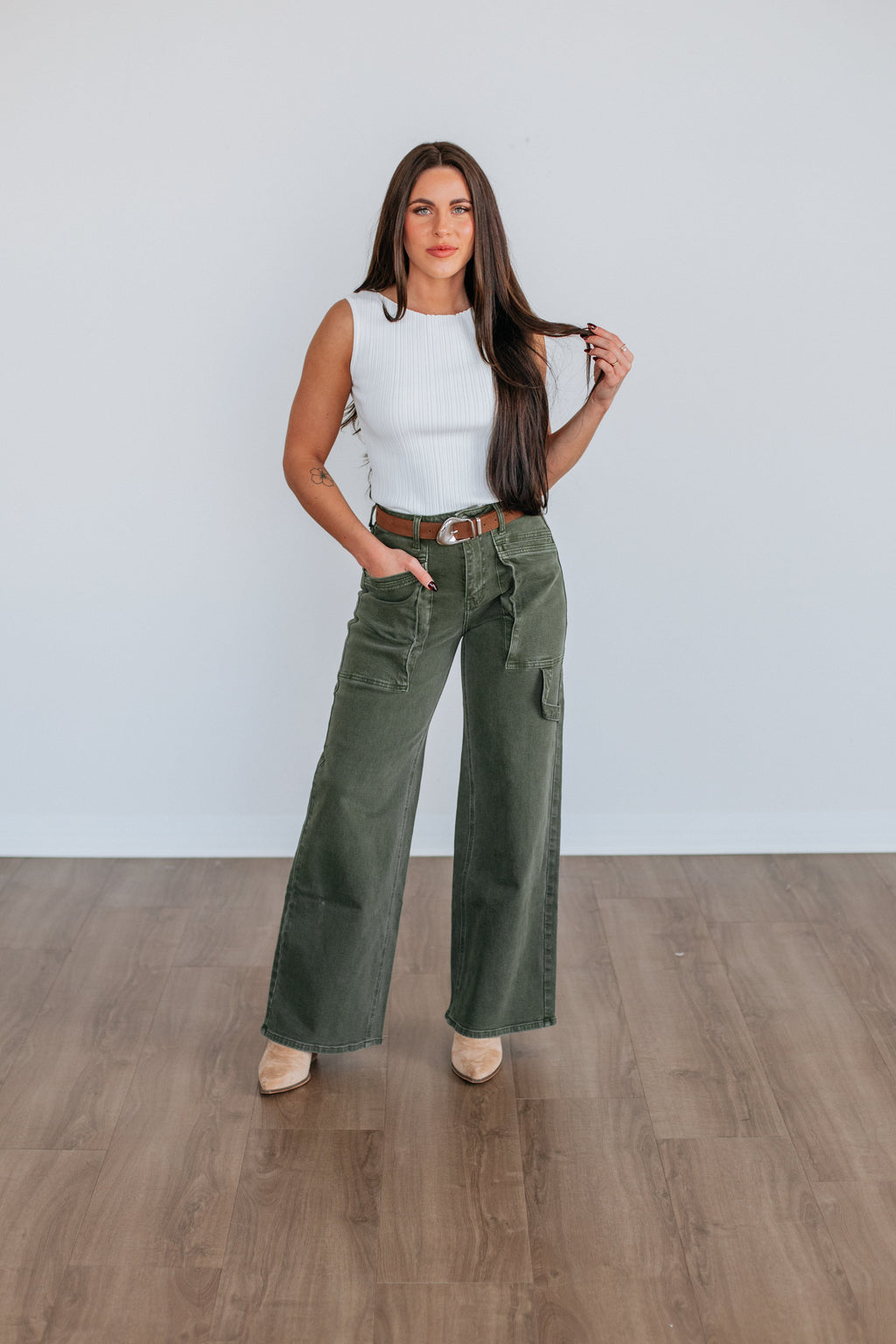 Missie Ribbed Tank - Ivory