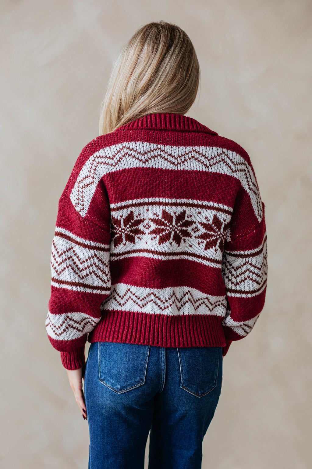 Ayrine Knit Jacket - Cranberry