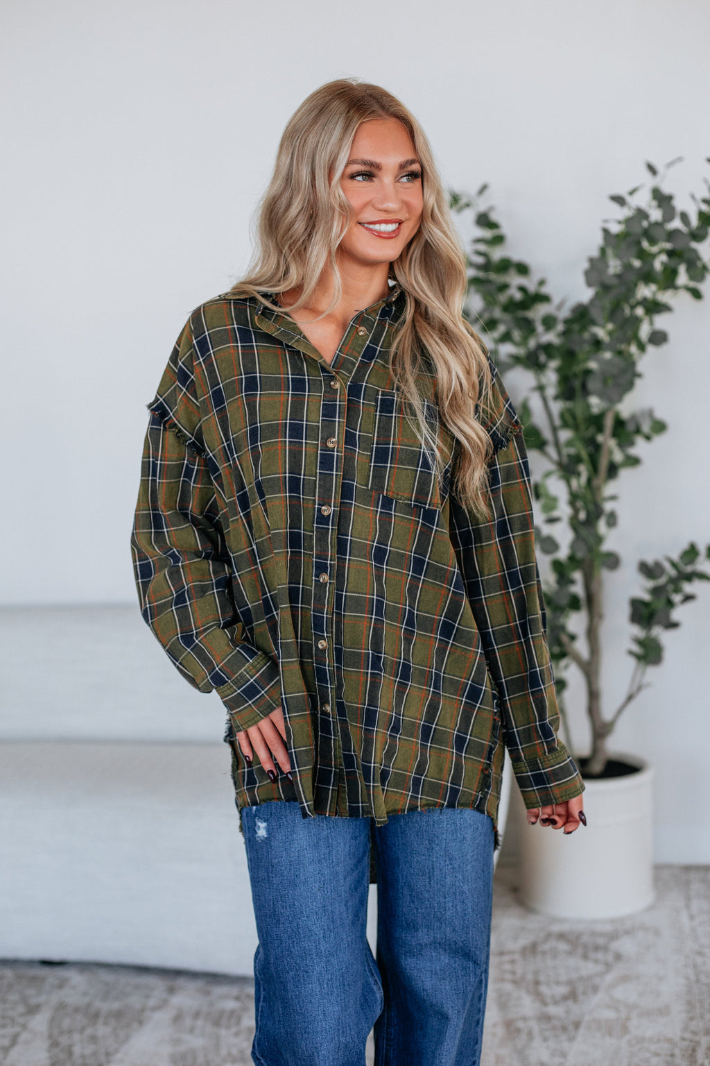 Janelle Flannel Top