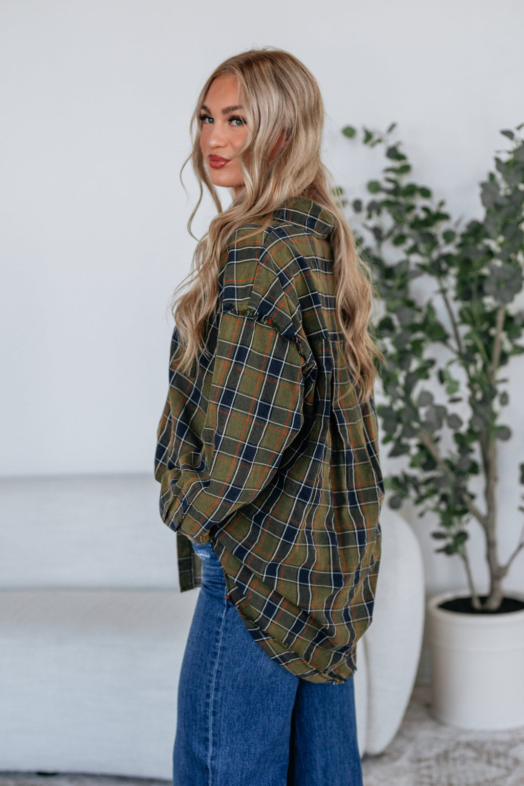 Janelle Flannel Top