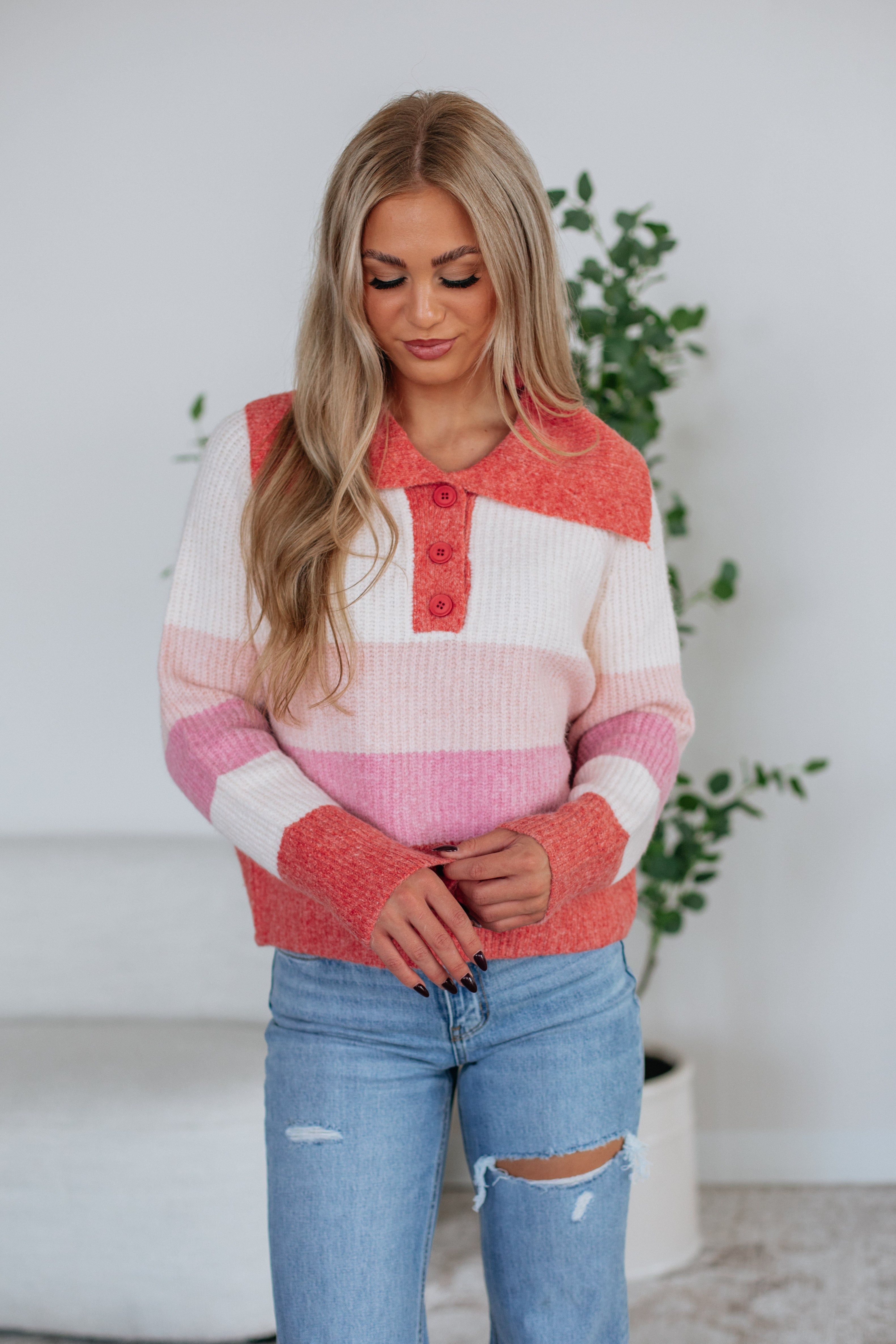 Elara Striped Sweater