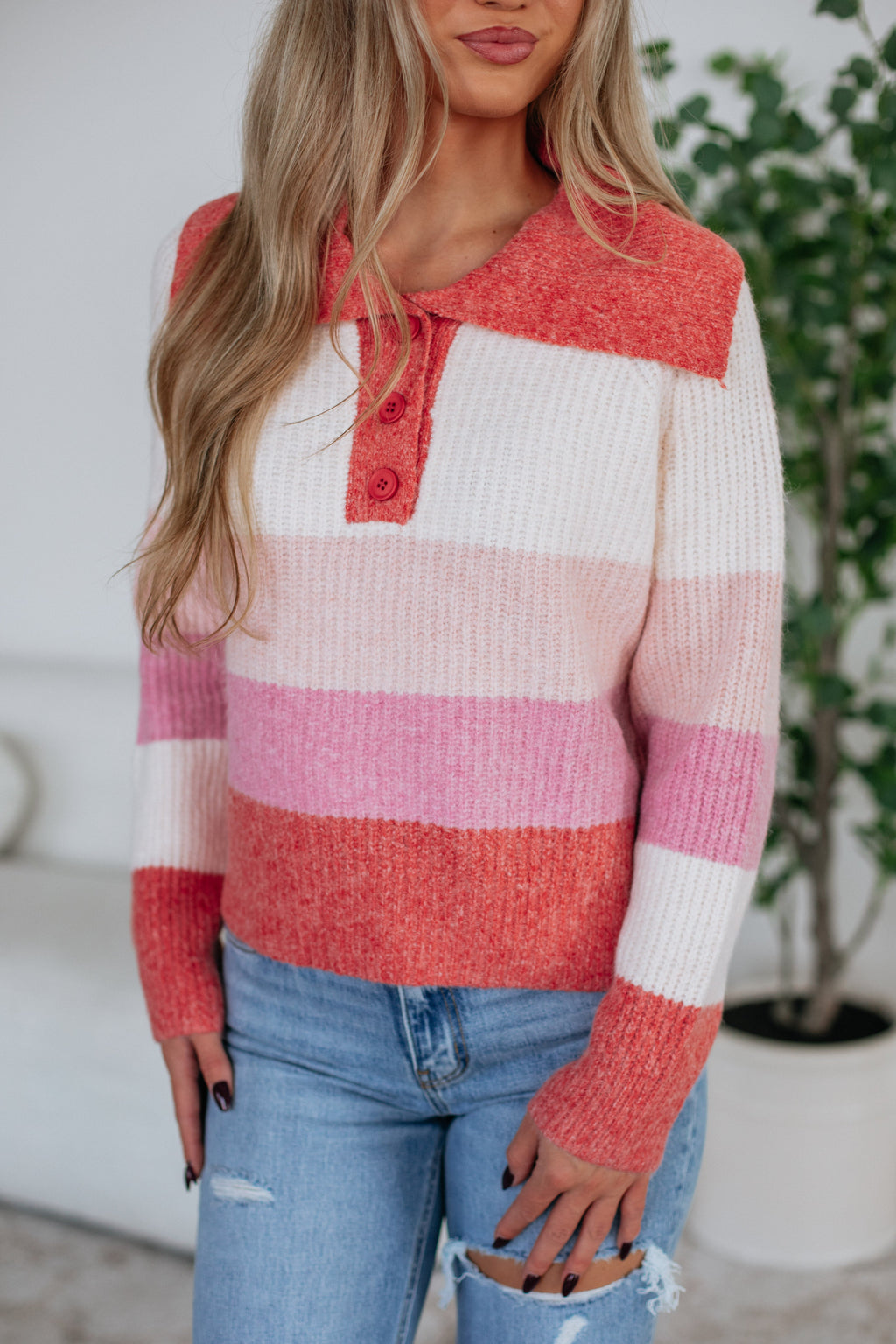 Elara Striped Sweater